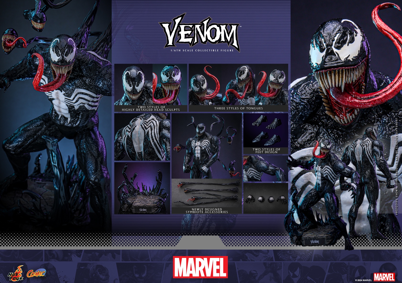 Hottoys Studio - Marvel Comics Venom 1/6 scale collectible figure​ CMS023