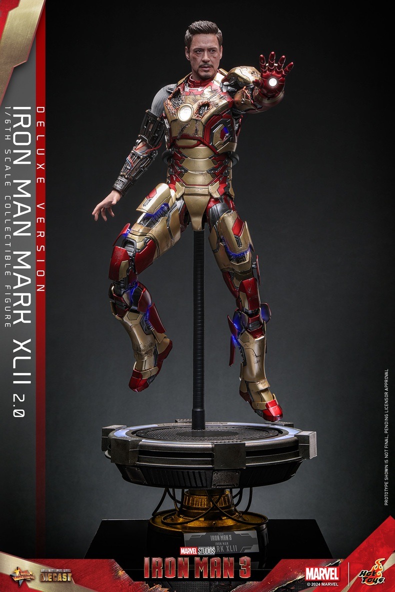 Hottoys Studio - Marvel Iron Man3 Iron Man Mark42 (2.0) MMS758D65 (Licensed)