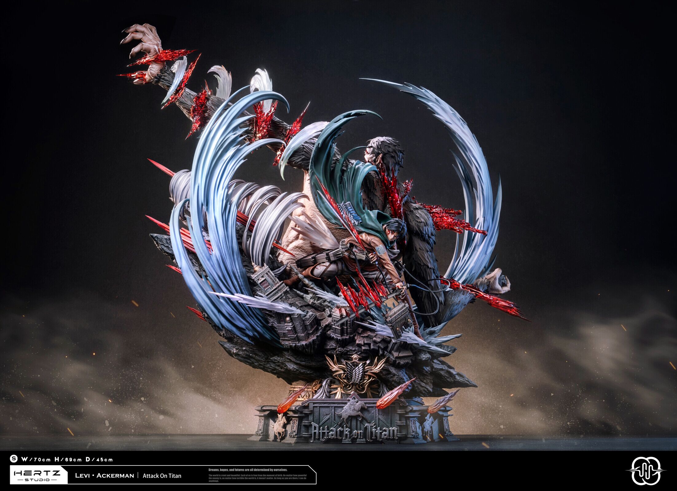 Hertz Studio Attack On Titan 1 Levi Ackerman Vs Beast Titan