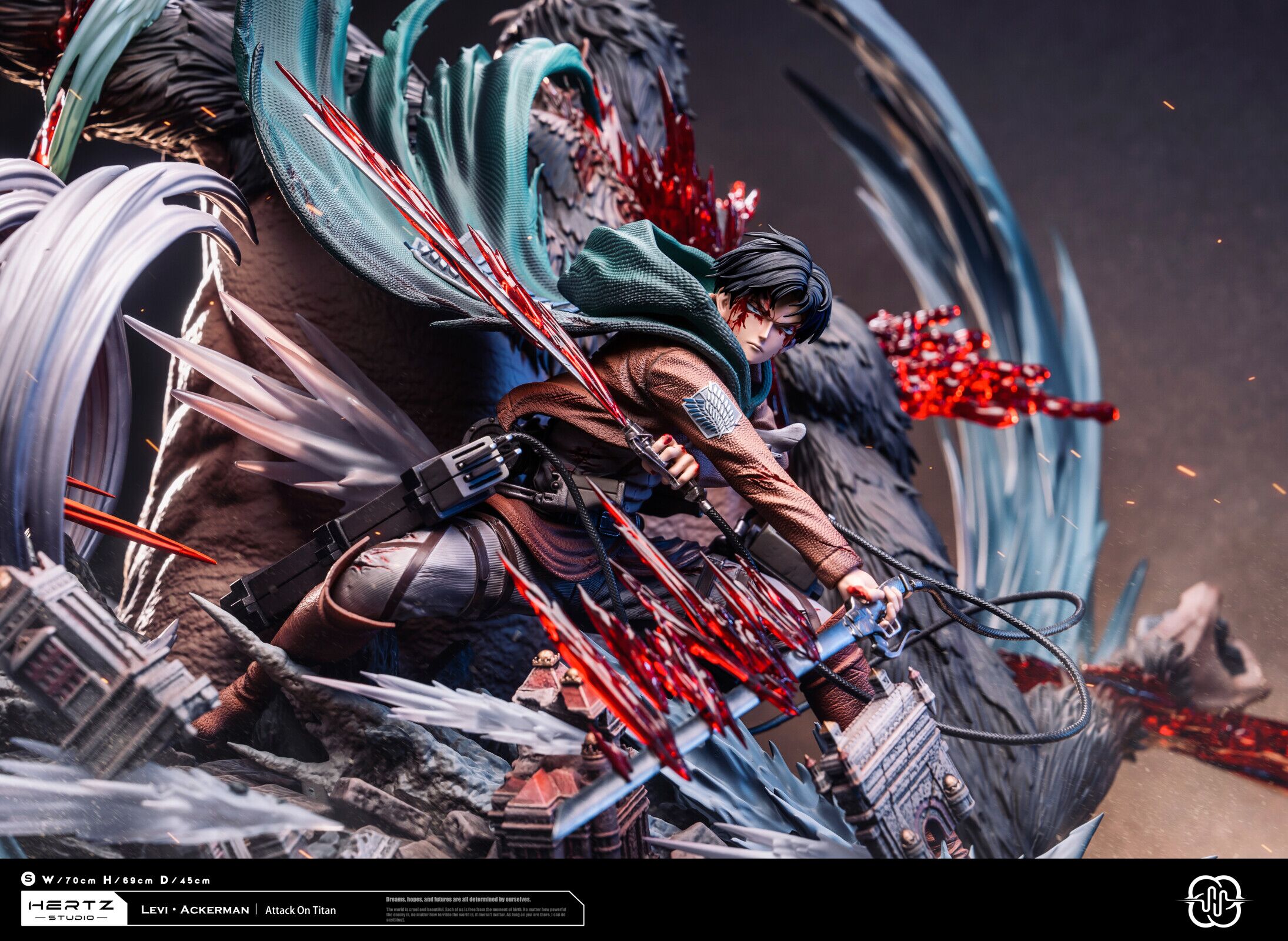 Hertz Studio Attack On Titan 1 Levi Ackerman Vs Beast Titan