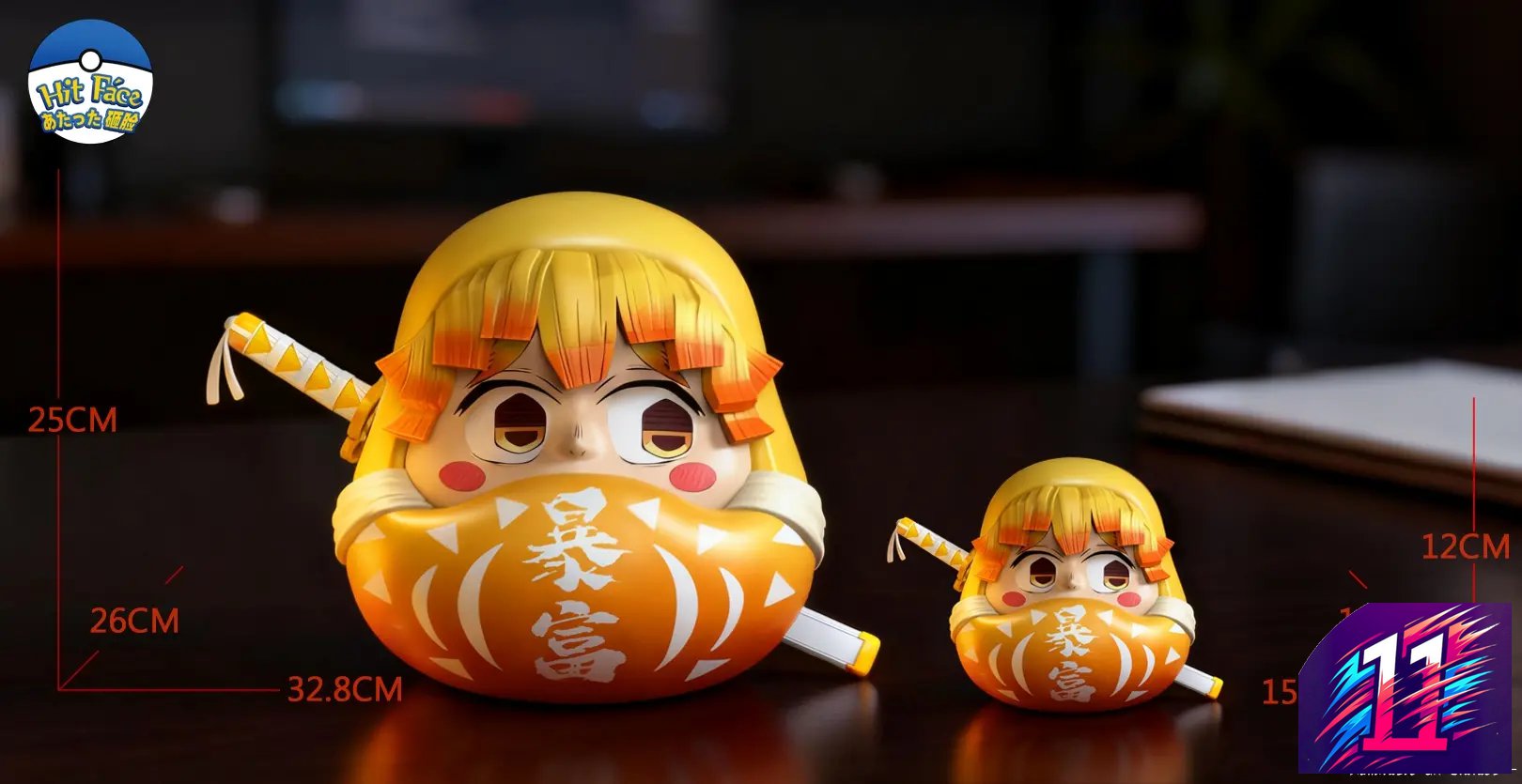 Hit Face Studio - Daruma 01 Zenitsu Agatsuma Demon Slayer