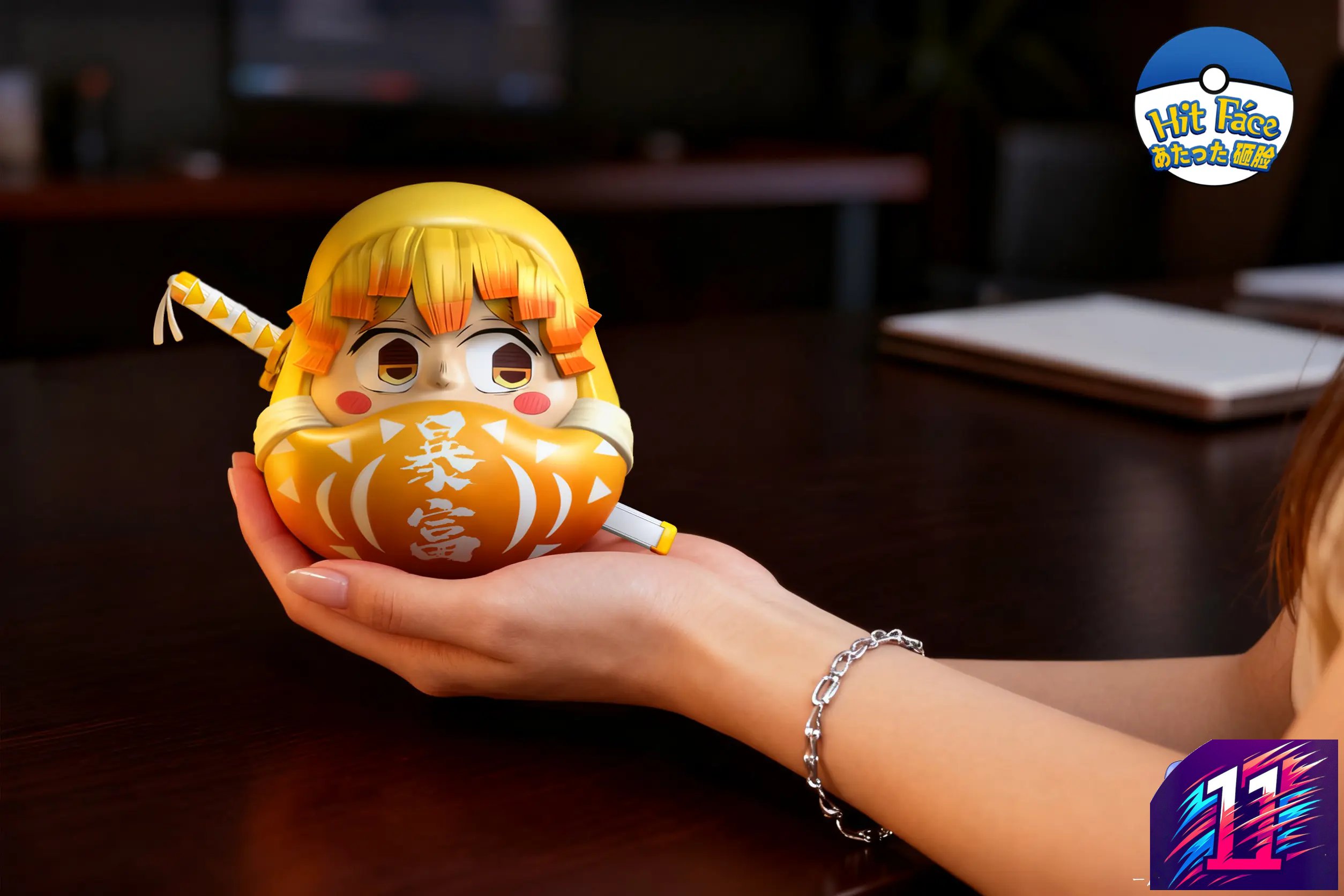 Hit Face Studio - Daruma 01 Zenitsu Agatsuma Demon Slayer