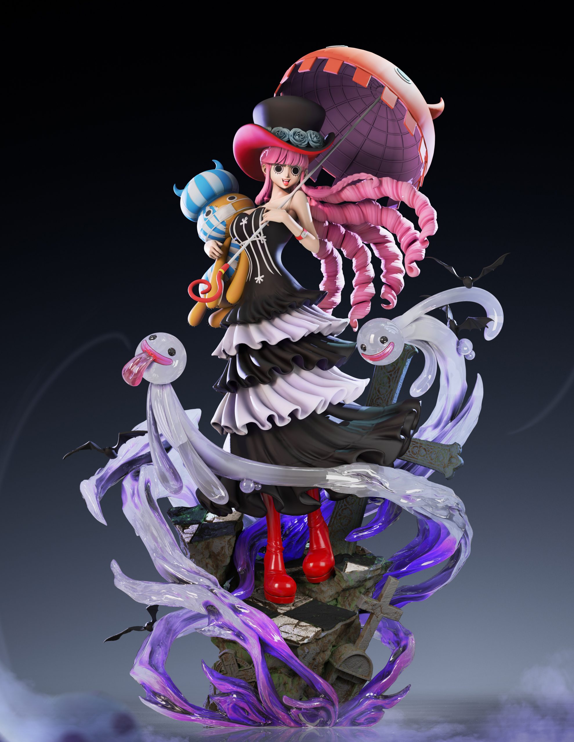 Hinami Studio - One Piece The third volume of the light sculpture series: Princess Mononoke Perona (two years later)
