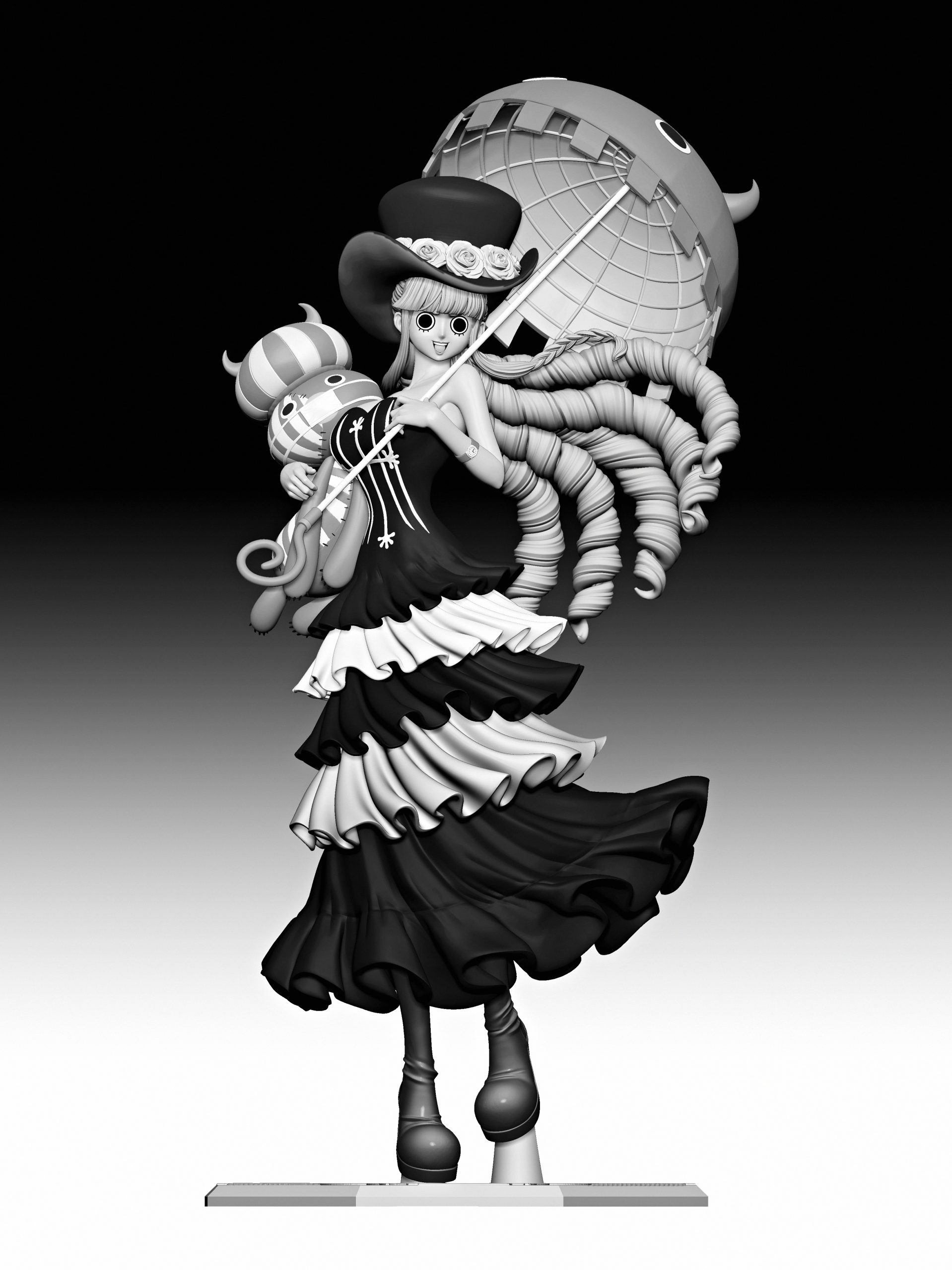 Hinami Studio - One Piece The third volume of the light sculpture series: Princess Mononoke Perona (two years later)