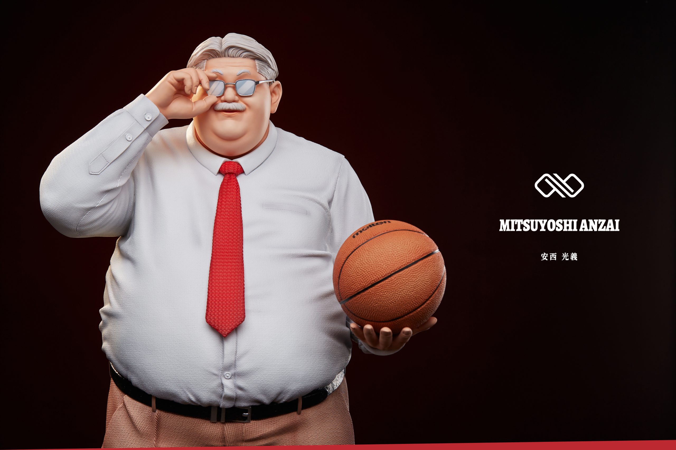 Ken 安西先生 ∞ Studio ZX Studio Mitsuyoshi Anzai Statue Resin SLAM DUNK Figure