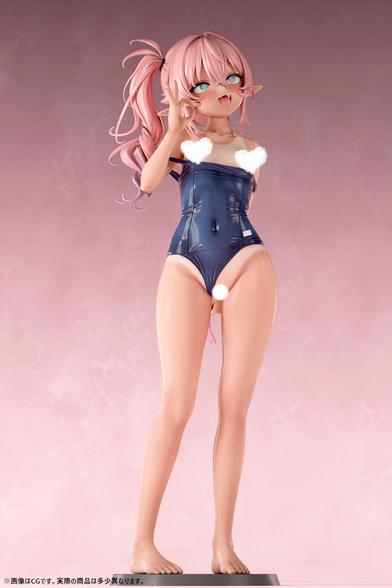 Insight - Nikkan Girl: Tanned Elf in Swimsuit Small Breasts Mina 1/5 Scale Painted Complete Figure (Licensed)