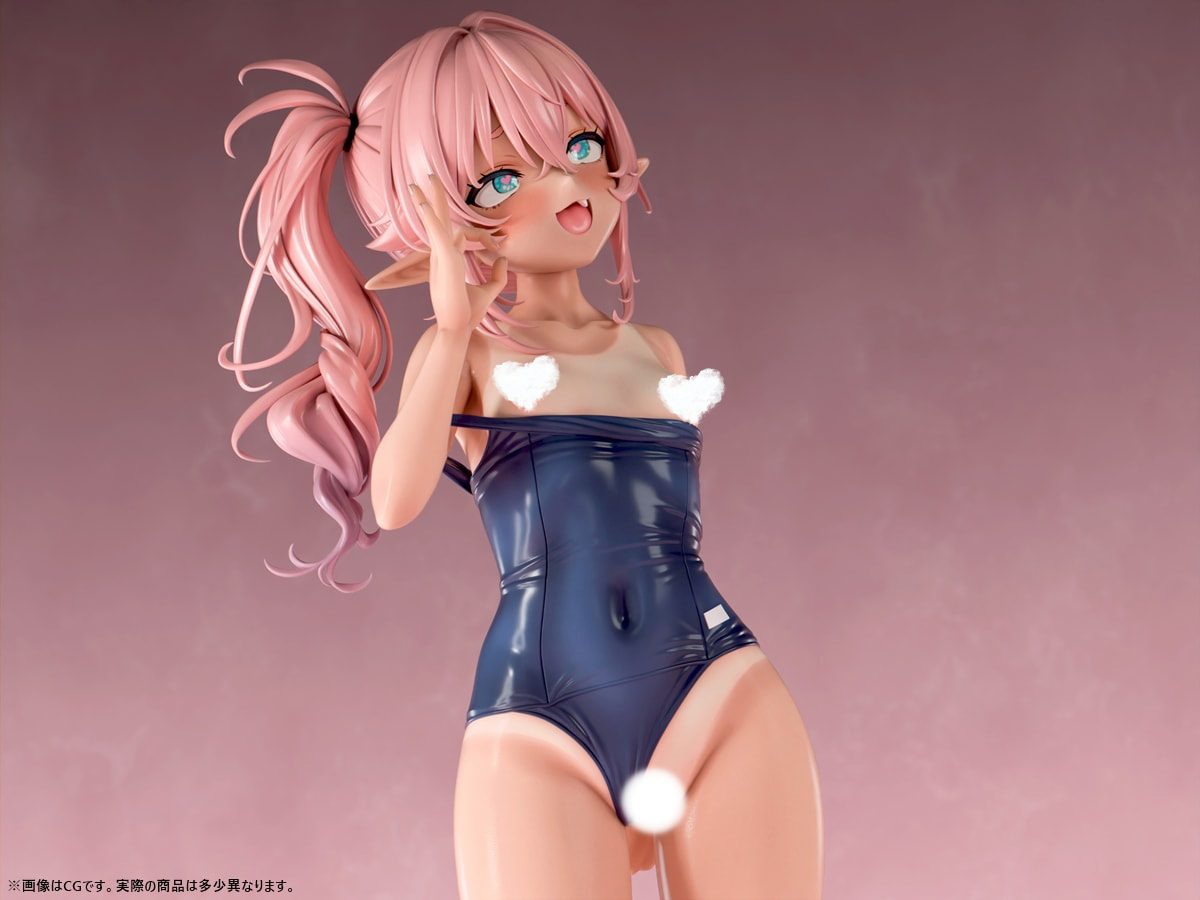 Insight - Nikkan Girl: Tanned Elf in Swimsuit Small Breasts Mina 1/5 Scale Painted Complete Figure (Licensed)