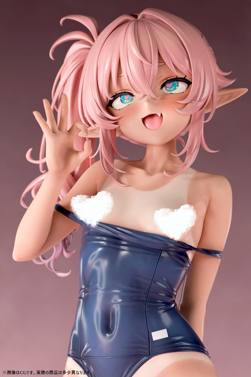 Insight - Nikkan Girl: Tanned Elf in Swimsuit Small Breasts Mina 1/5 Scale Painted Complete Figure (Licensed)