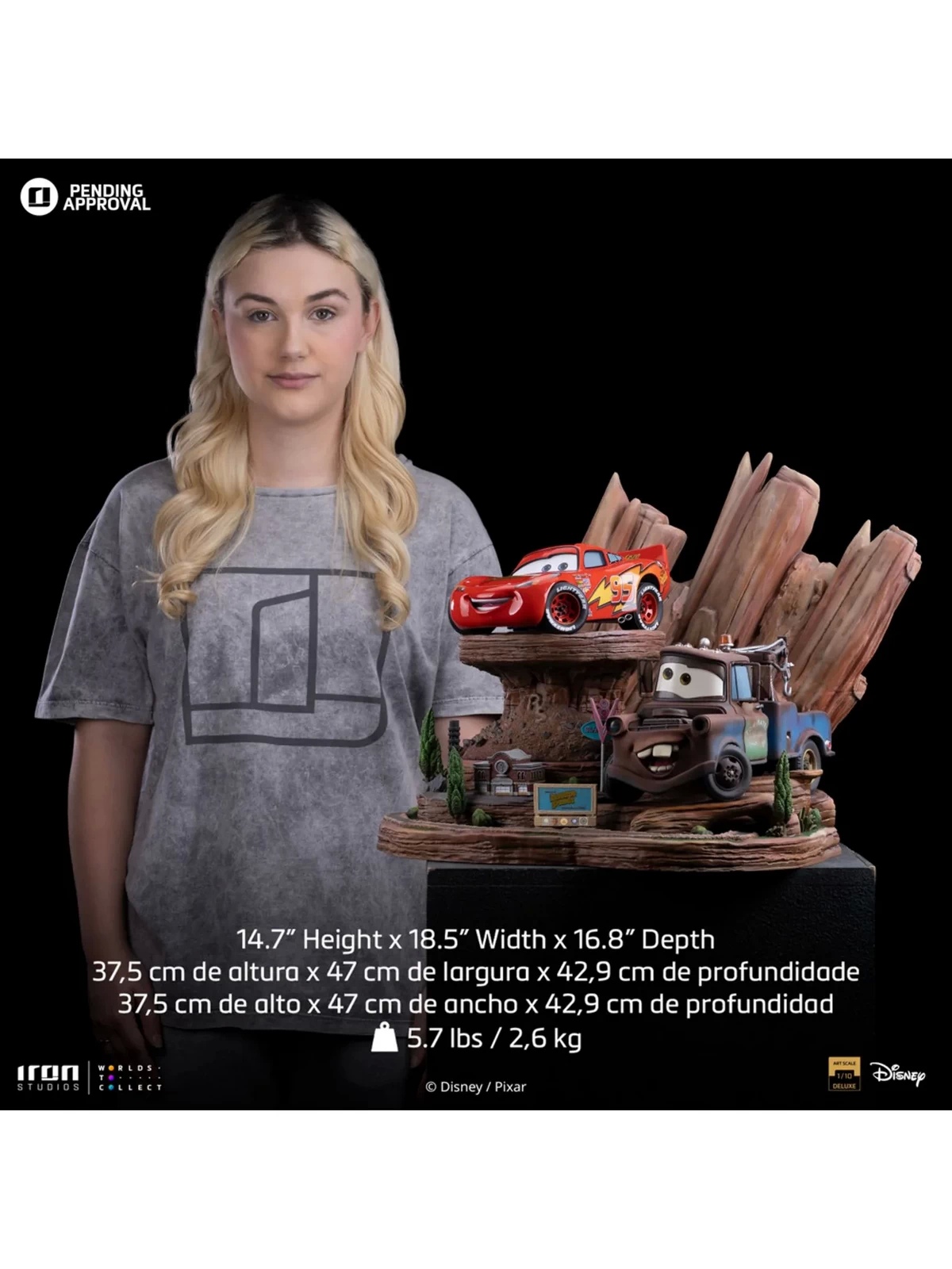 Iron Studio - Cars Lightning McQueen DSNEY114024 DSNEY113924-10 (Licensed)