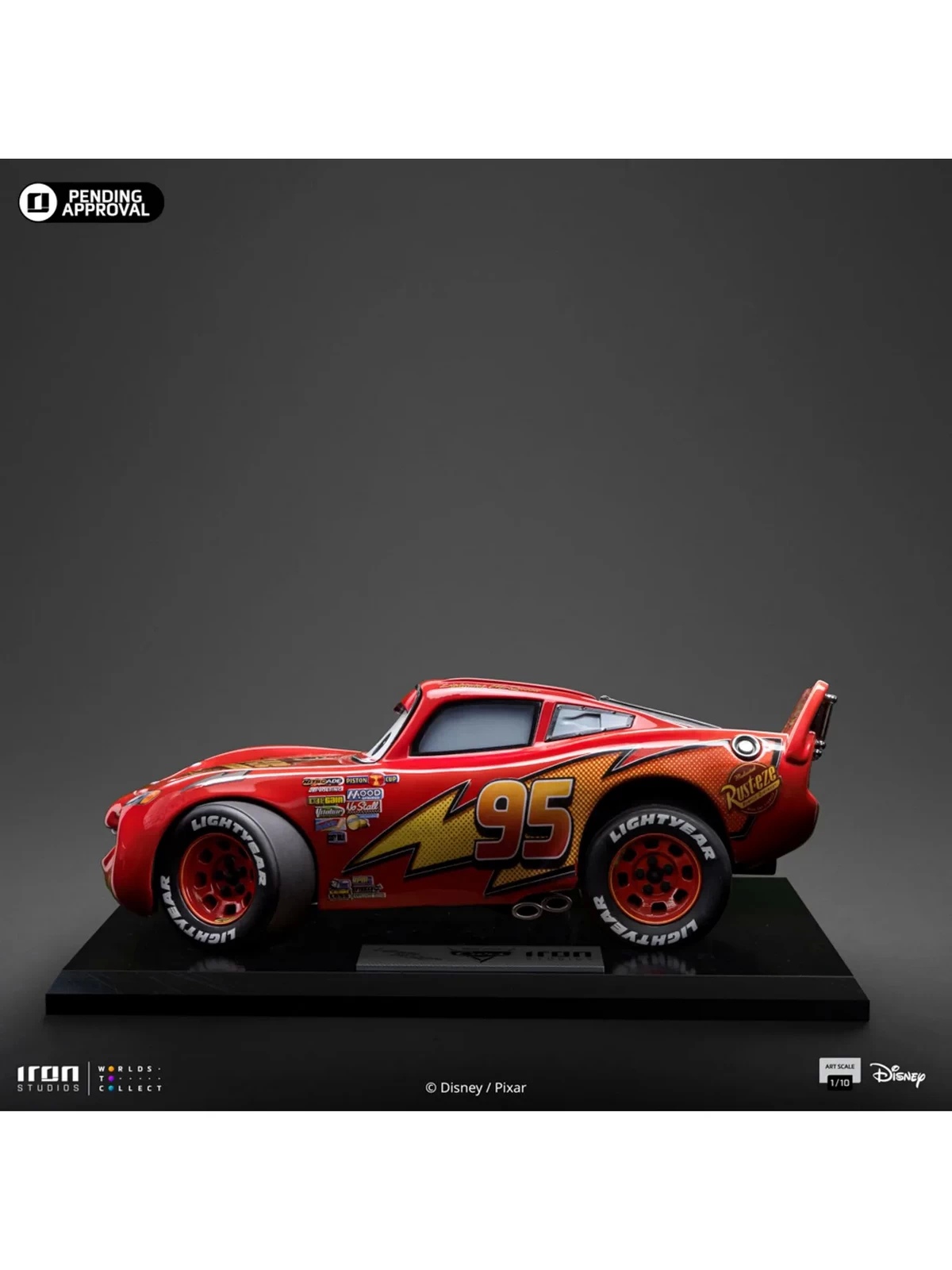 Iron Studio - Cars Lightning McQueen DSNEY114024 DSNEY113924-10 (Licensed)