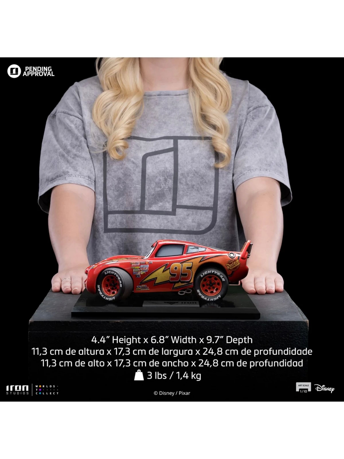 Iron Studio - Cars Lightning McQueen DSNEY114024 DSNEY113924-10 (Licensed)