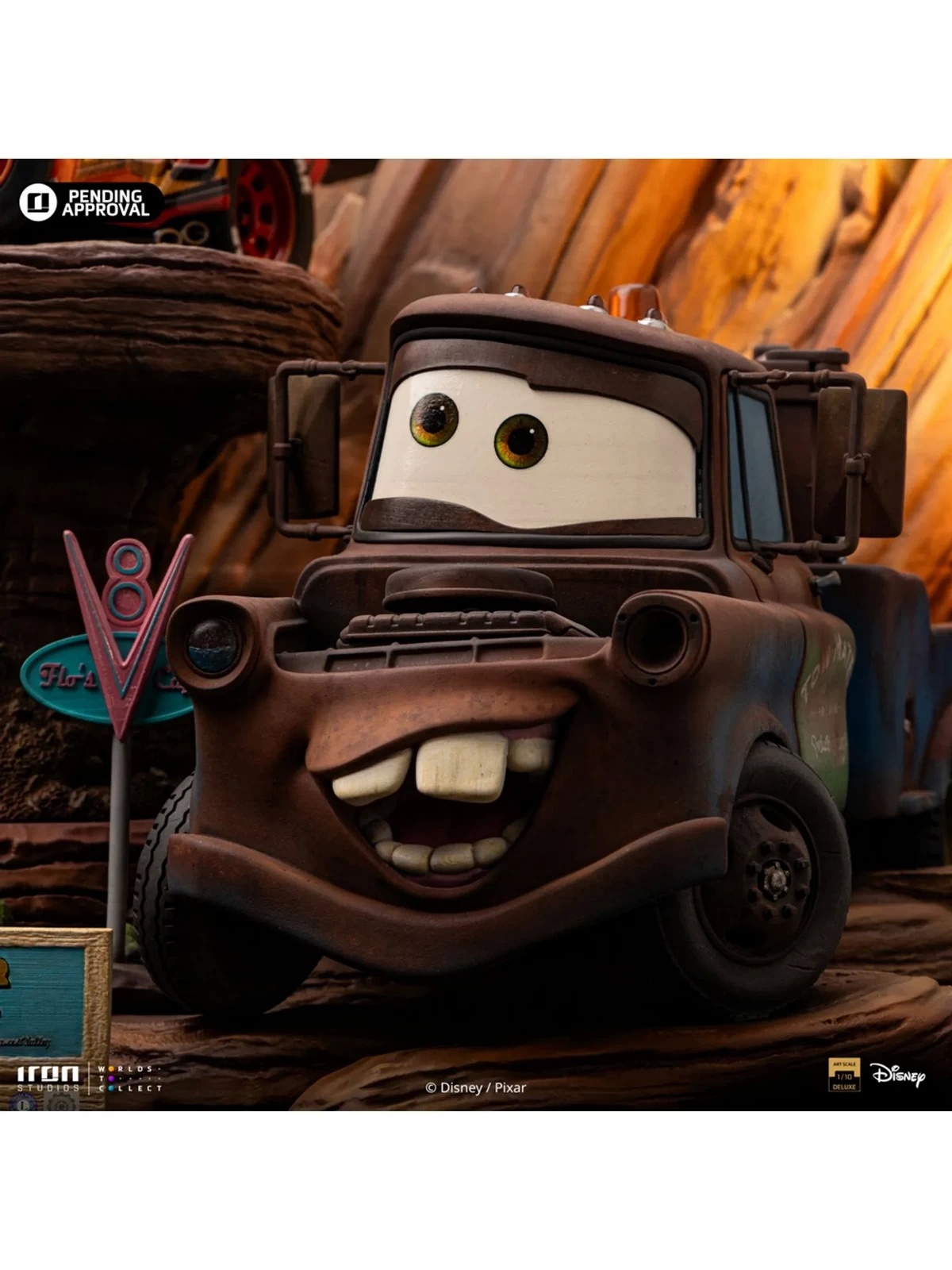 Disney - まきりん Iron Studio - Cars Lightning McQueen DSNEY114024 DSNEY113924