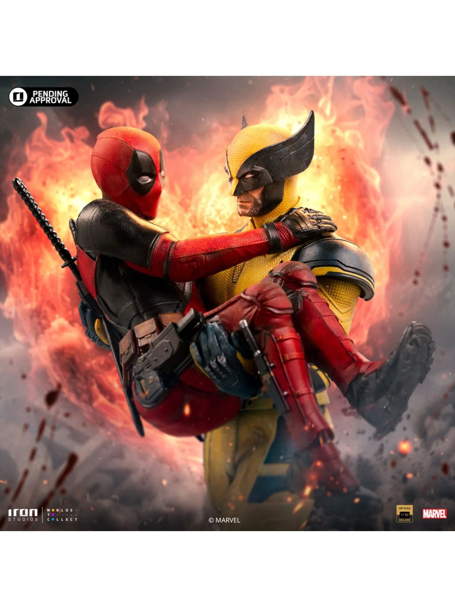Iron Studio – Marvel Deadpool and Wolverine Statue MARCAS104724-10 