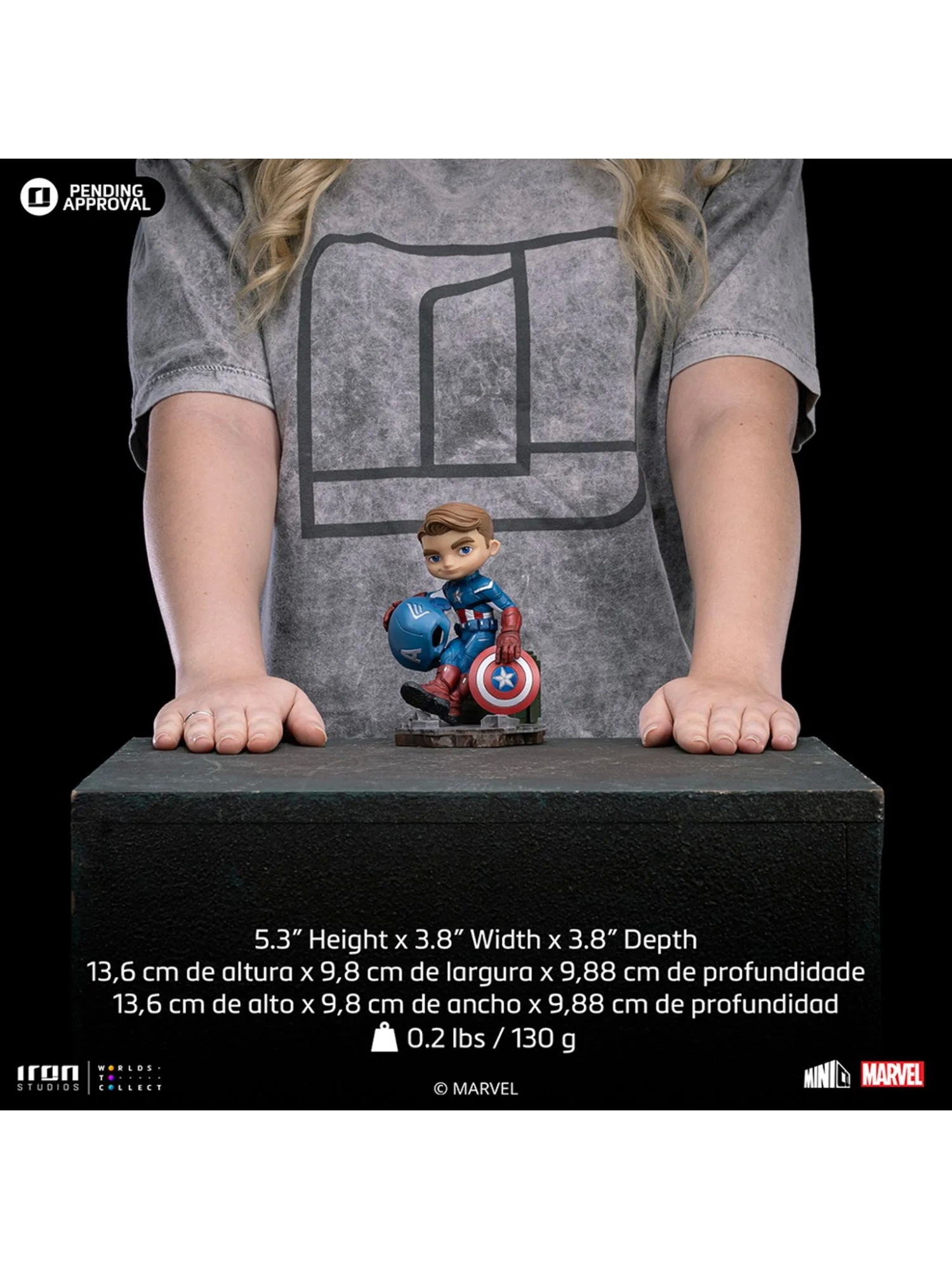 Iron Studio - Marvel MiniCo Series Spider-Man & Splinter & Apollo 11 Astronaut & Captain America (Licensed)
