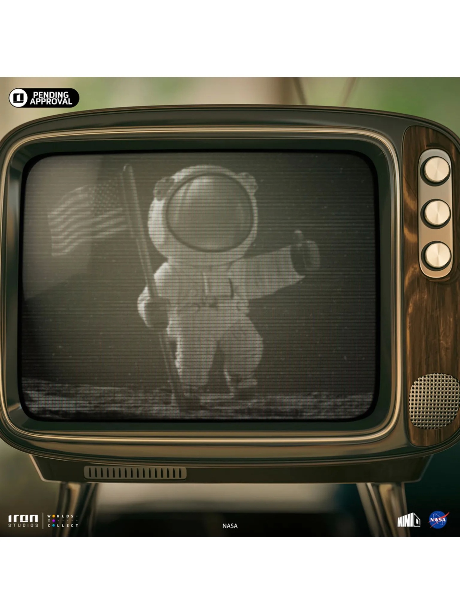 Iron Studio - Marvel MiniCo Series Spider-Man & Splinter & Apollo 11 Astronaut & Captain America (Licensed)