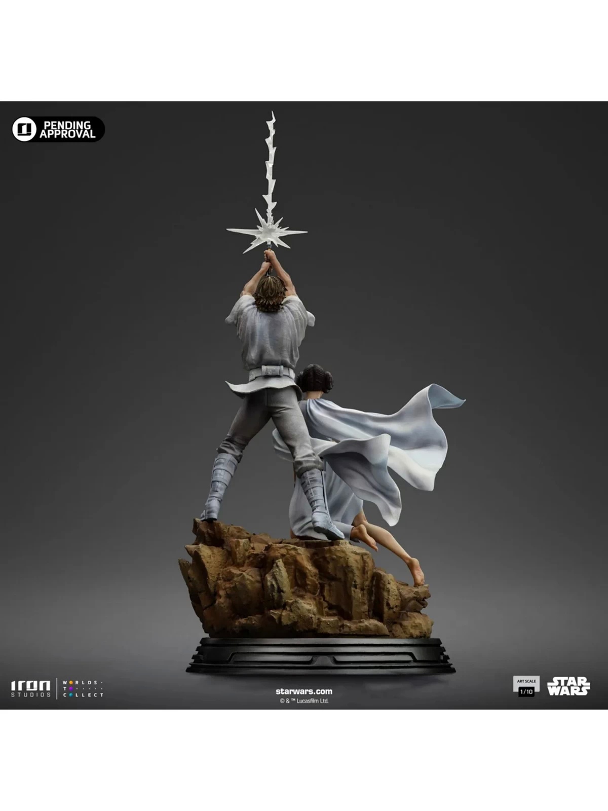 Iron Studio - Star Wars 1/10 Luke and Leia Statue LUCSWR115624-10 (Licensed)