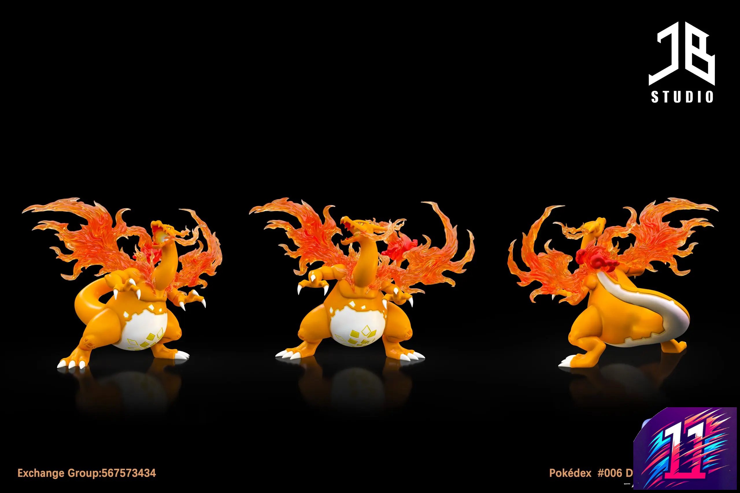 JB Studio - Charizard Dvnamax Pokédex Series #006 Pokémon