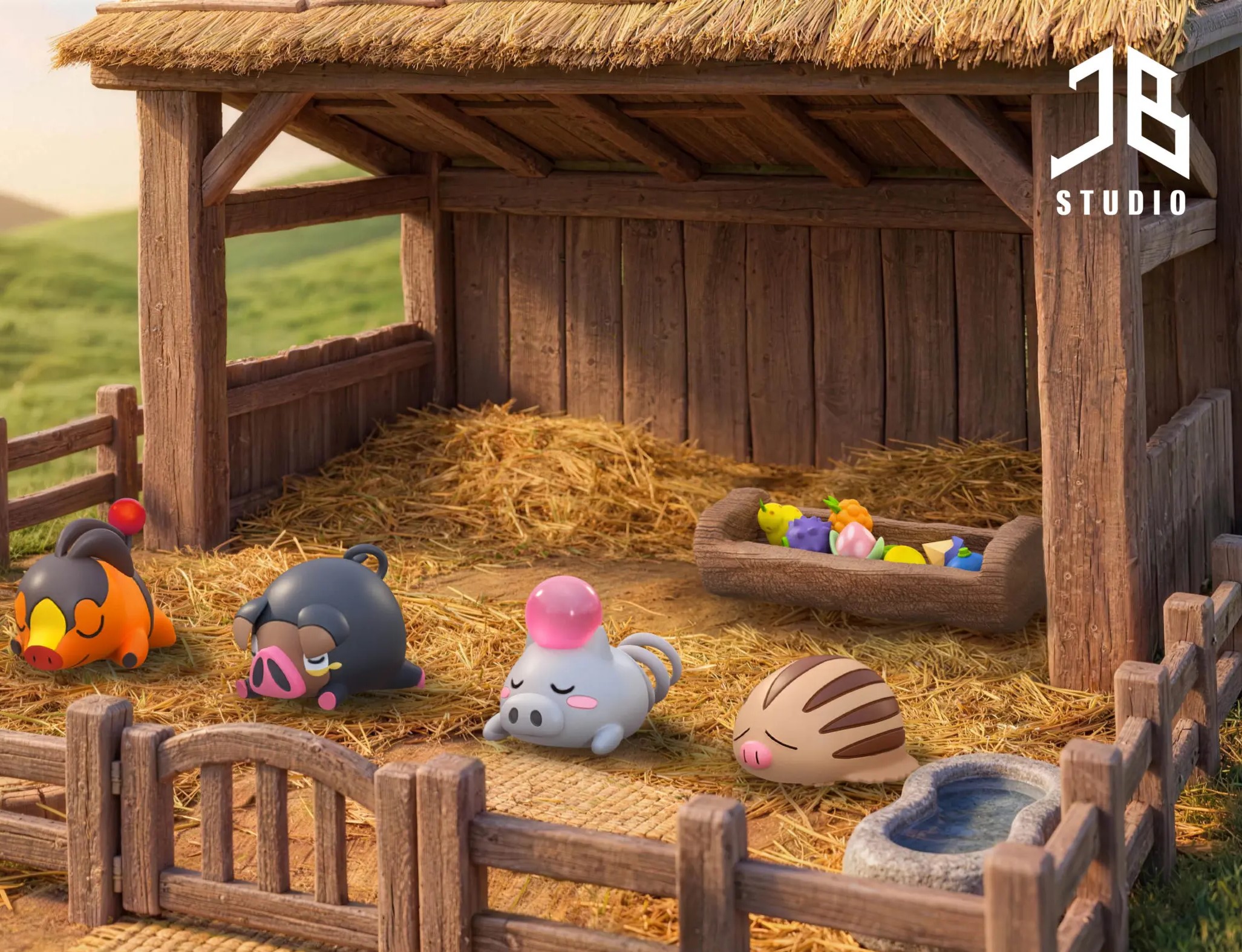 ぽ*ん様 Gini Piggu The Complete Series ギニーピ JB Studio – Eco Series Four Little Pigs Pokémon - elevenGK Anime