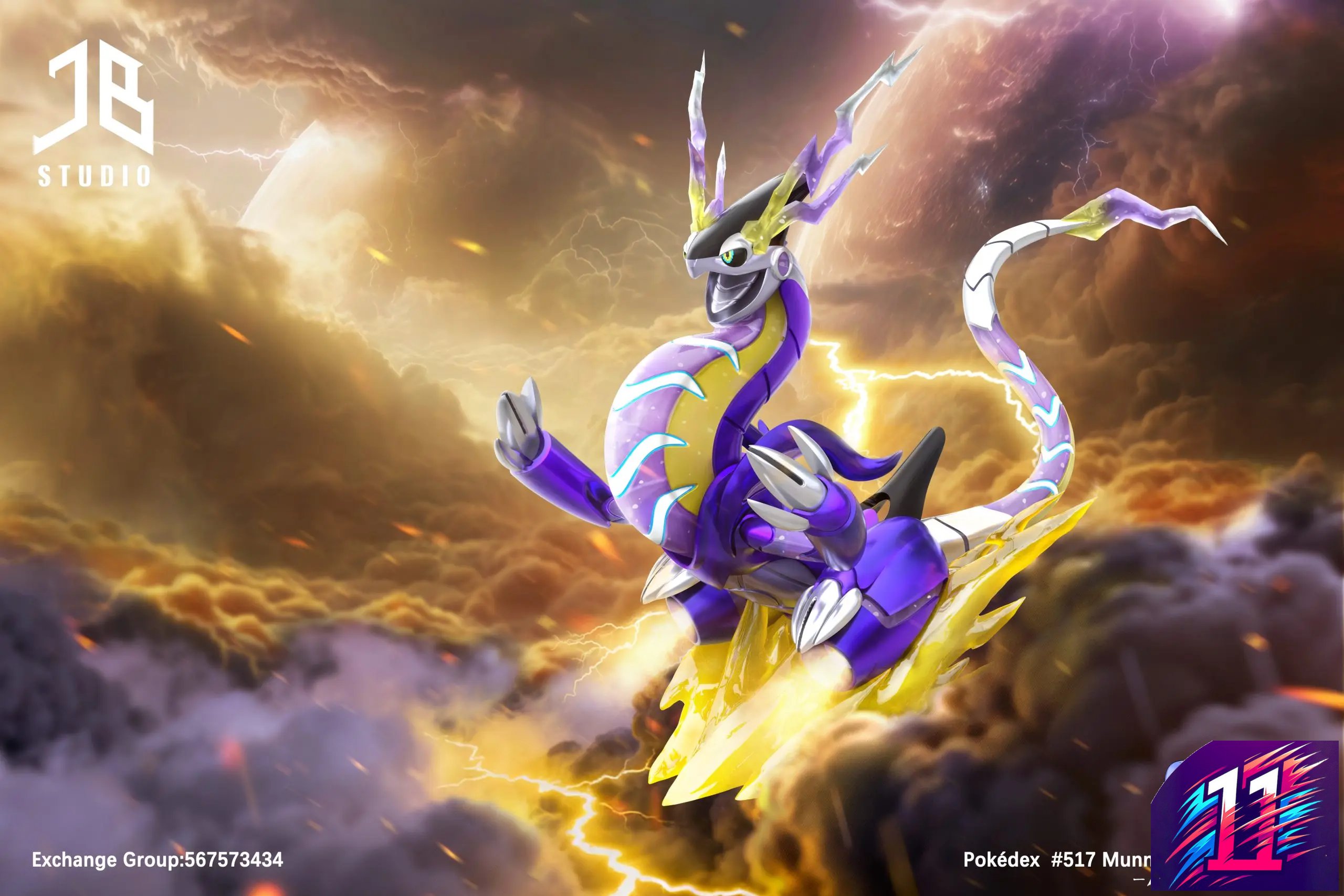 JB Studio - Pokédex Series #1008 Miraidon Pokémon