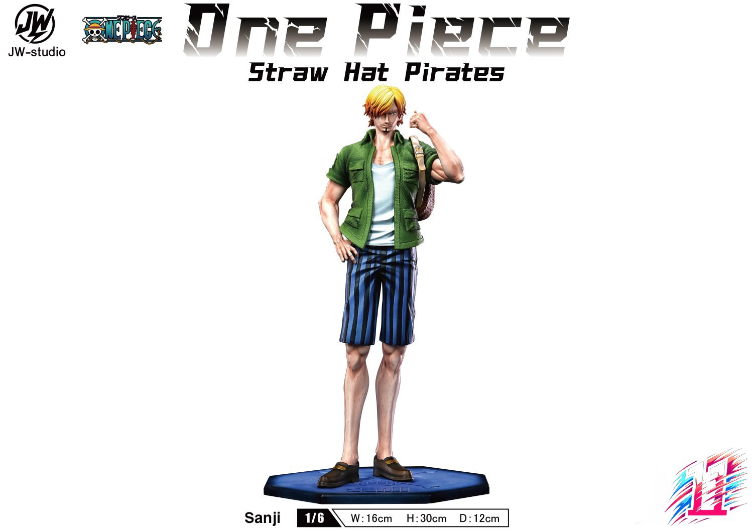 JW Studio - Straw Hat Pirates #4 Sanji X #5 Usopp X #6 Brook X #7 Robin X #8 Franky X # 9 Chopper One Piece