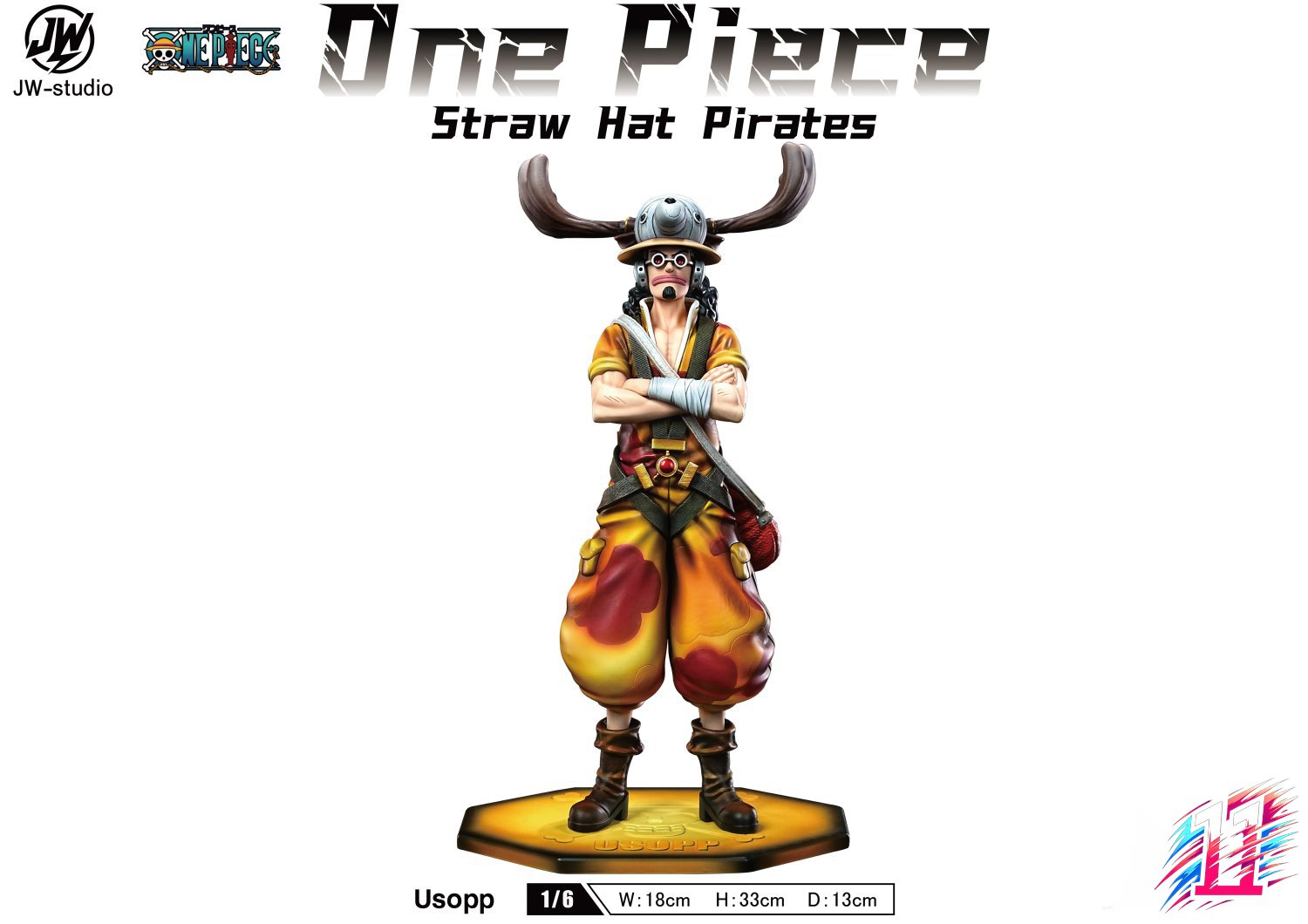 JW Studio - Straw Hat Pirates #4 Sanji X #5 Usopp X #6 Brook X #7 Robin X #8 Franky X # 9 Chopper One Piece