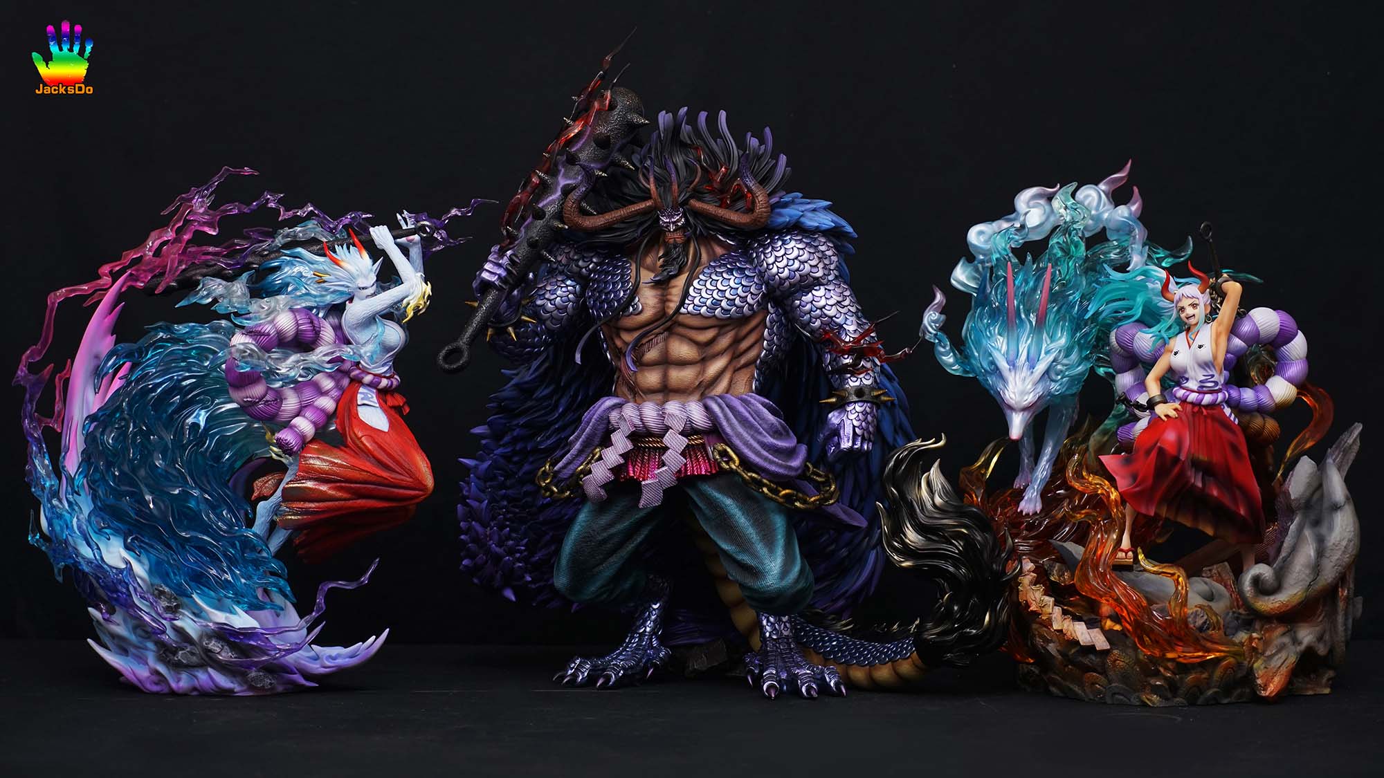 ワンピース 三害 フィギュア jacksdo Kaido Resin Jacksdo Studio One Piece Figurine Statue 50cm in