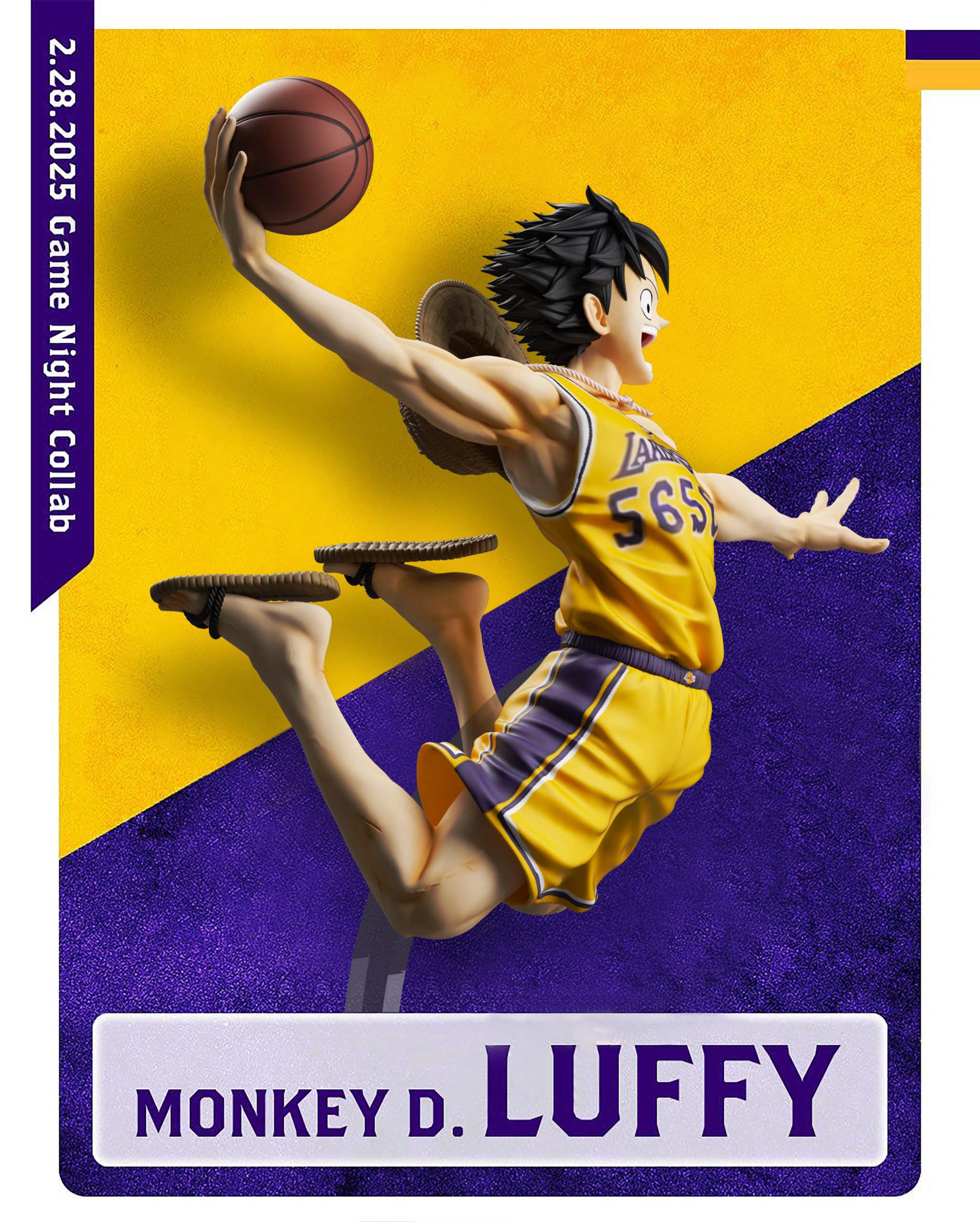 K9 Studio - One Piece Straw Hat Basketball Team 1/6 Monkey D. Luffy Full Body Statue