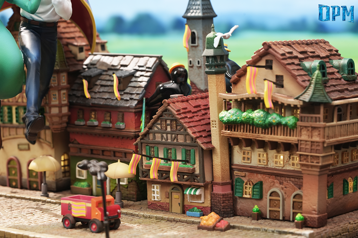 OPM Studio - Howl%27s Moving Castle Desktop Small Scene Series #6 Sophie and Howl Skywalk
