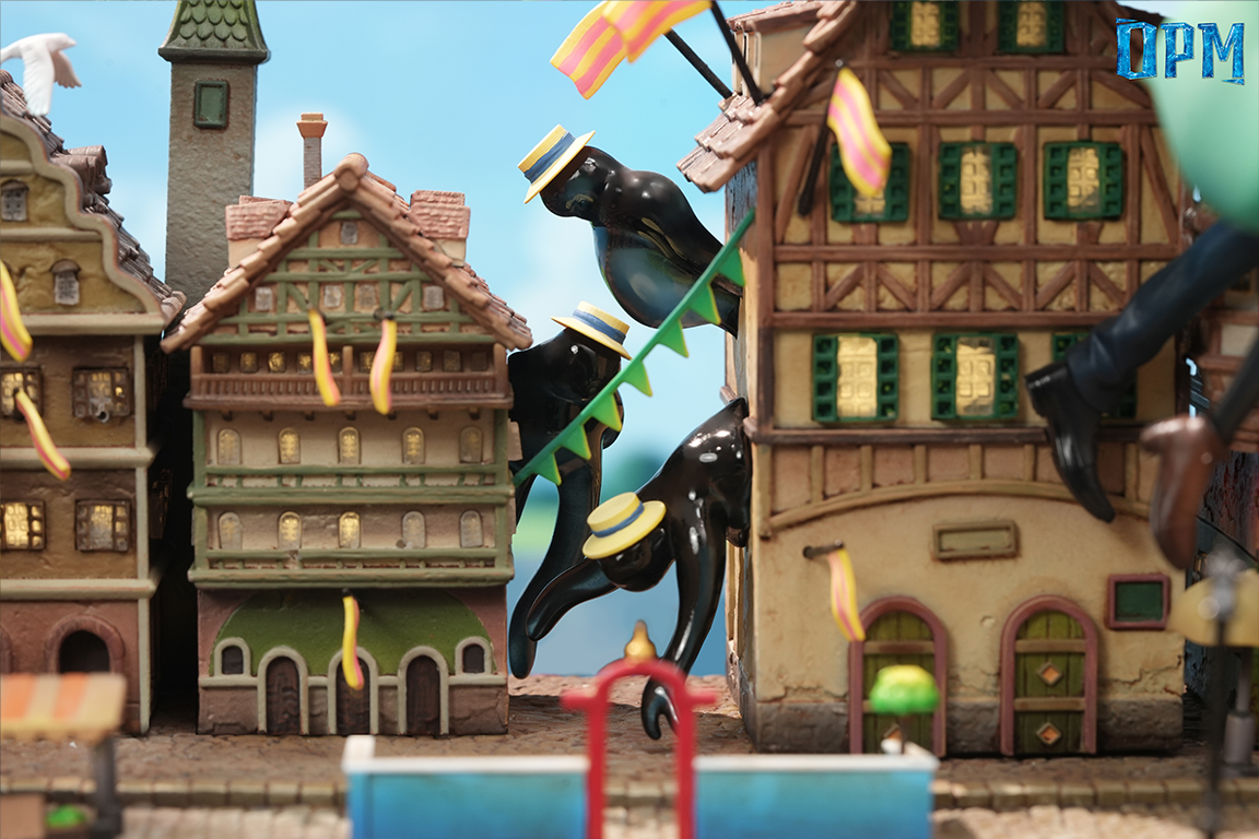 OPM Studio - Howl%27s Moving Castle Desktop Small Scene Series #6 Sophie and Howl Skywalk