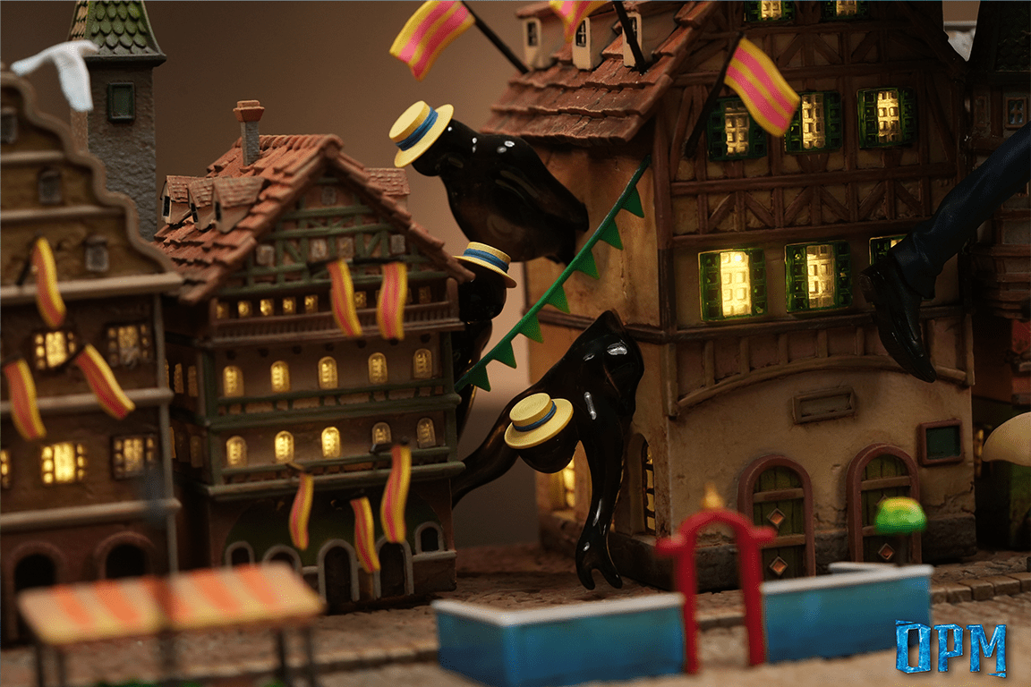 OPM Studio - Howl%27s Moving Castle Desktop Small Scene Series #6 Sophie and Howl Skywalk