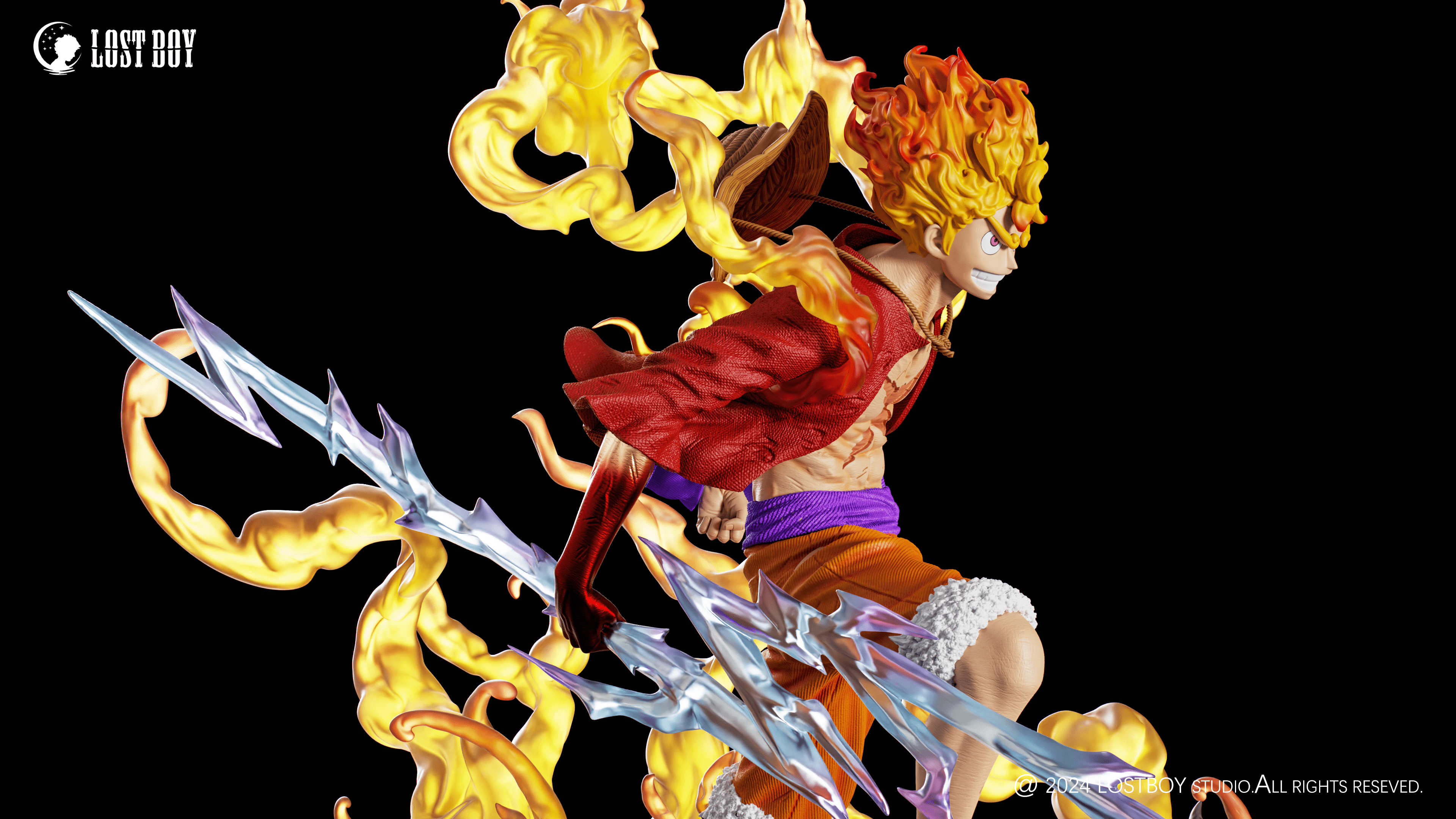 LOST BOY Studio - One Piece Glillter Color NIKA Luffy Gear 5