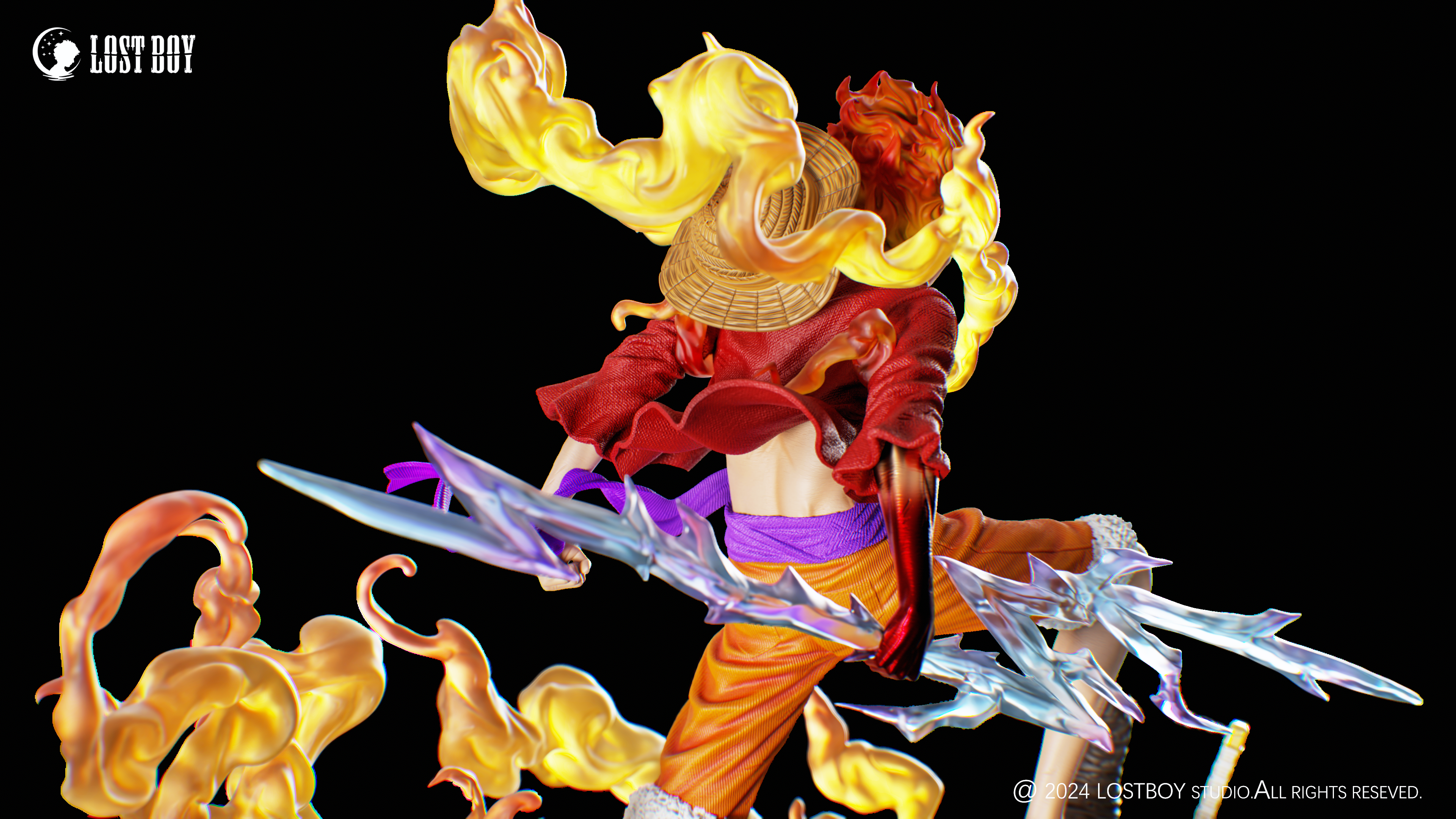 LOST BOY Studio - One Piece Glillter Color NIKA Luffy Gear 5