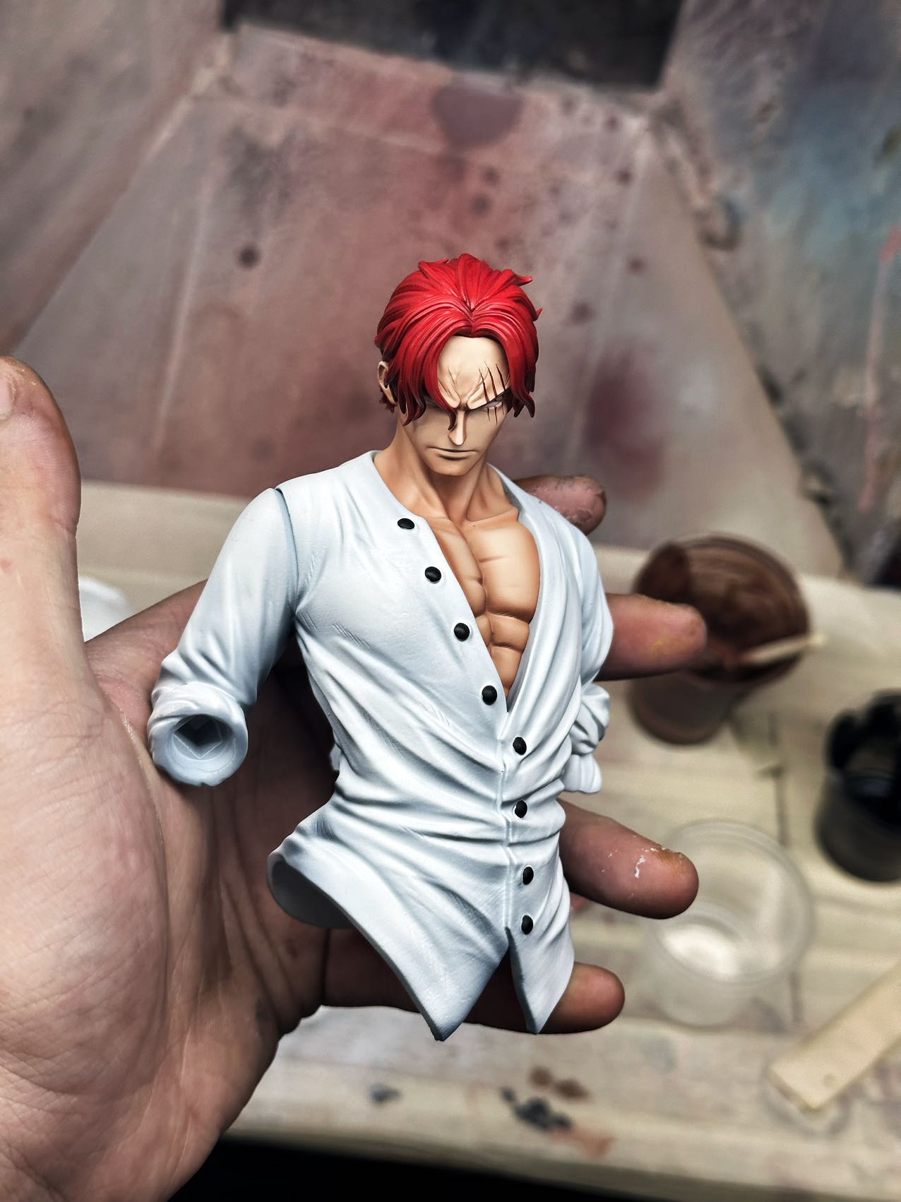 LongHu Studio - One Piece First Four Emperors Standing Red-haired Shanks