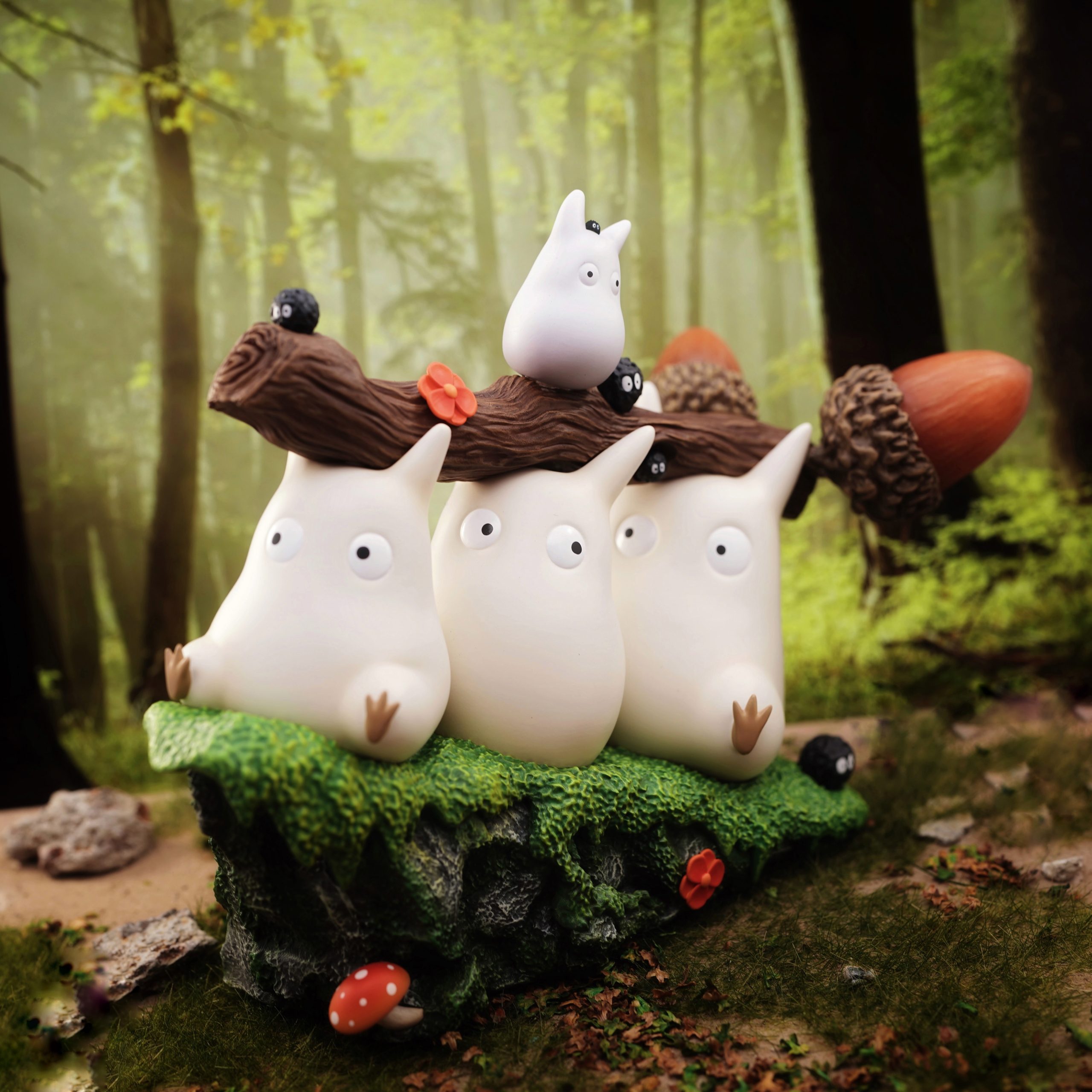 Long Miao Studio - My Neighbor Totoro carrying acorns