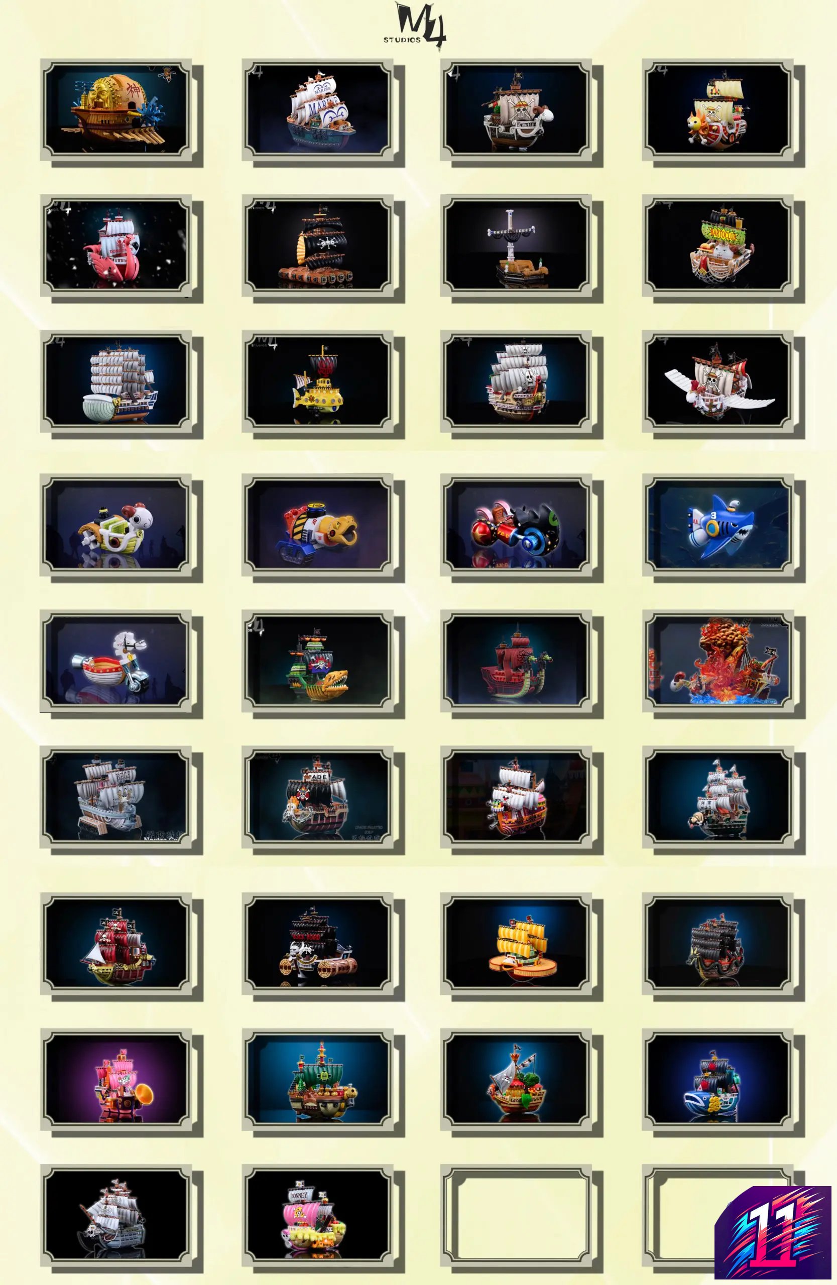 M4 Studio - Bonney Pirate Ship Jewelry Margherita One Piece