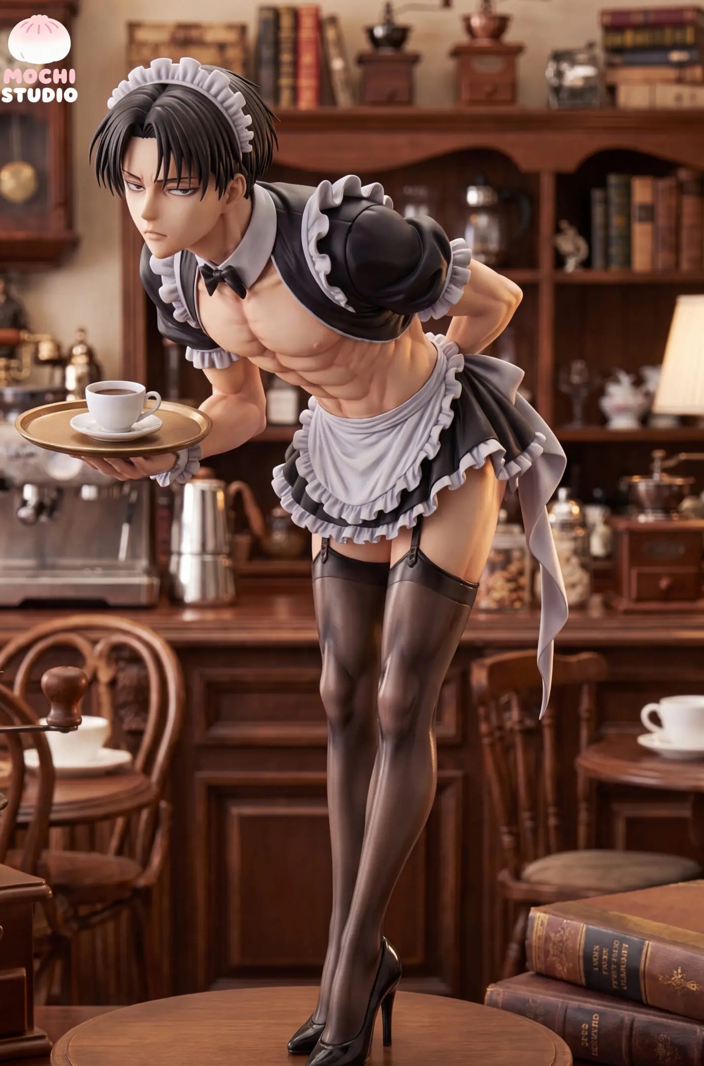 MOCHI Studio - Handsome Men in Maid Cosplay Series 001 Eren x 002 Levi Attack on Titan