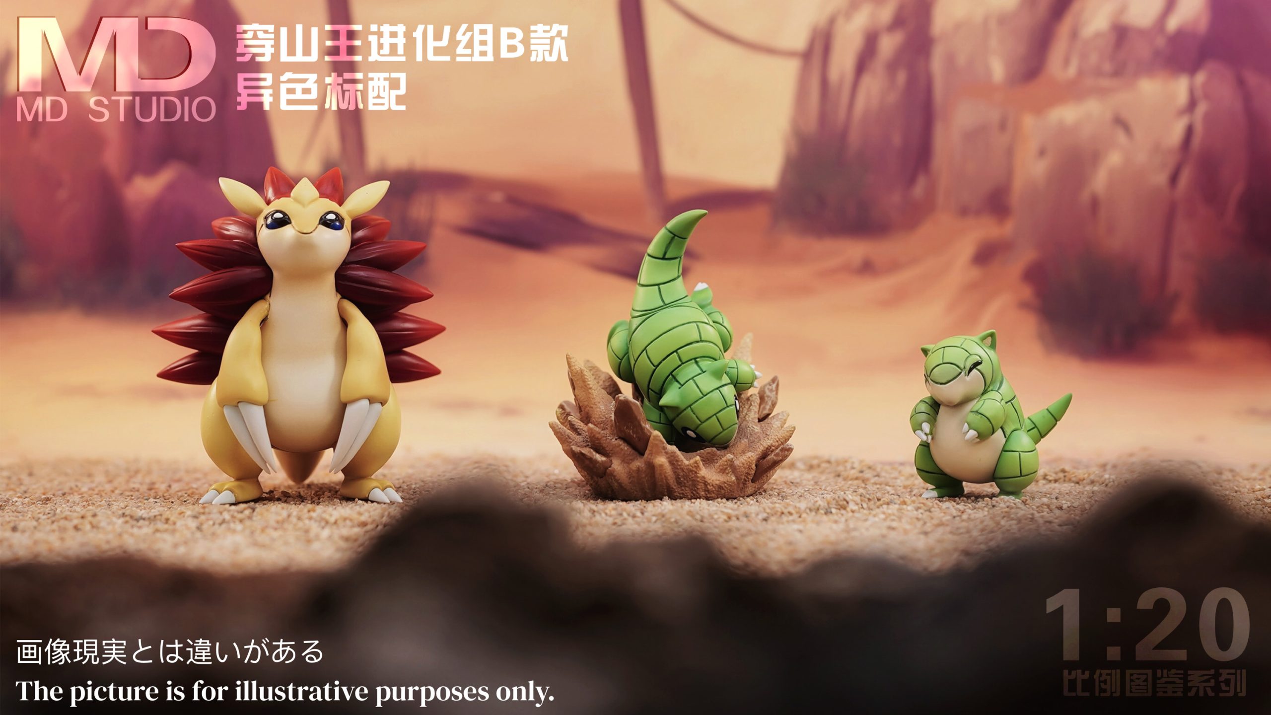 MD Studio - Pokemon Sandslash Evolutionary Group B