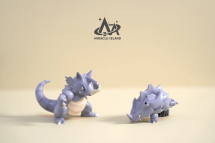 MIRACLE-ISLAND Studio - Pokémon Rhydon Evolution Set MIRACLE-ISLAND Studio - Pokémon Rhydon Evolution Set