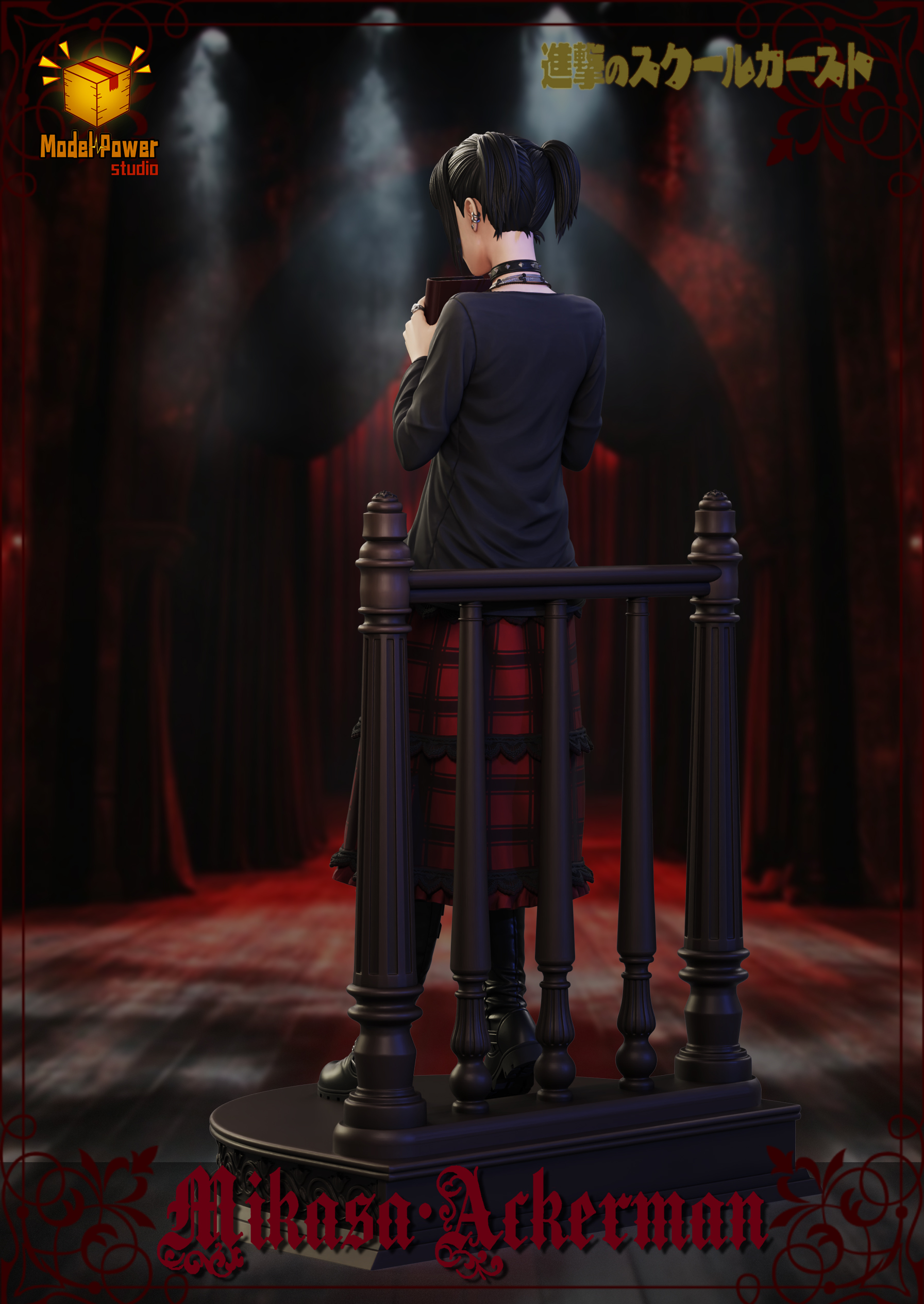 Model Power Studio - Attack on Titan Episode 6 Extra Episode Attack on the School Class Mikasa