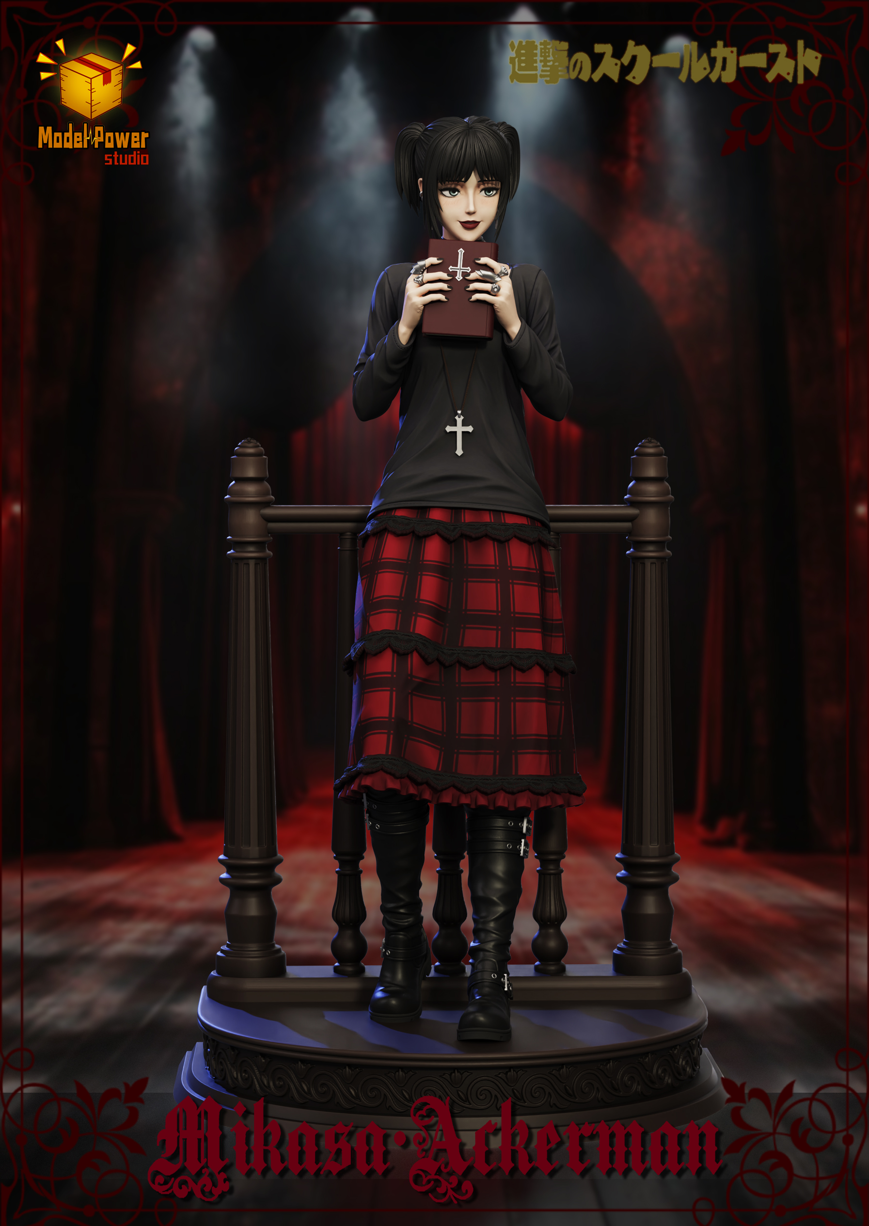 Model Power Studio - Attack on Titan Episode 6 Extra Episode Attack on the School Class Mikasa