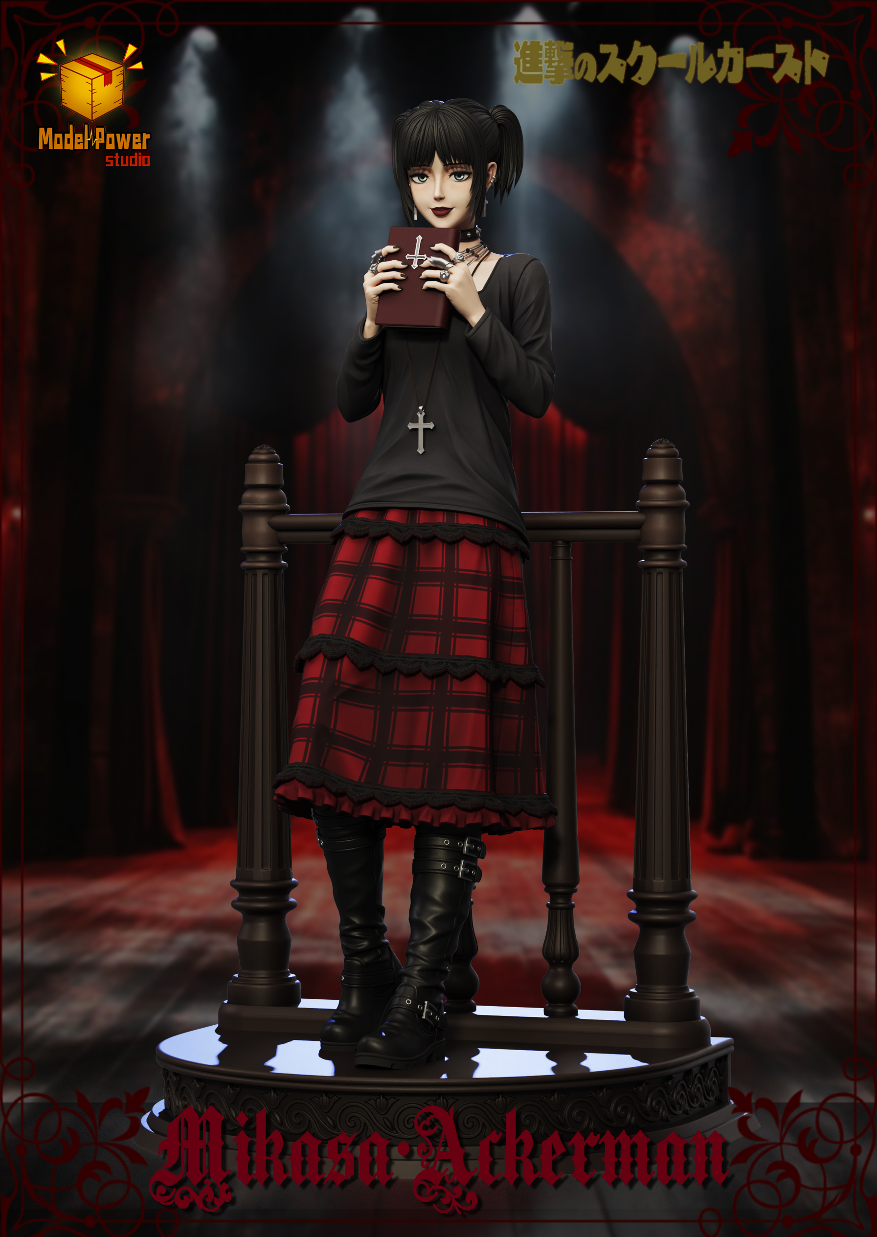 Model Power Studio - Attack on Titan Episode 6 Extra Episode Attack on the School Class Mikasa