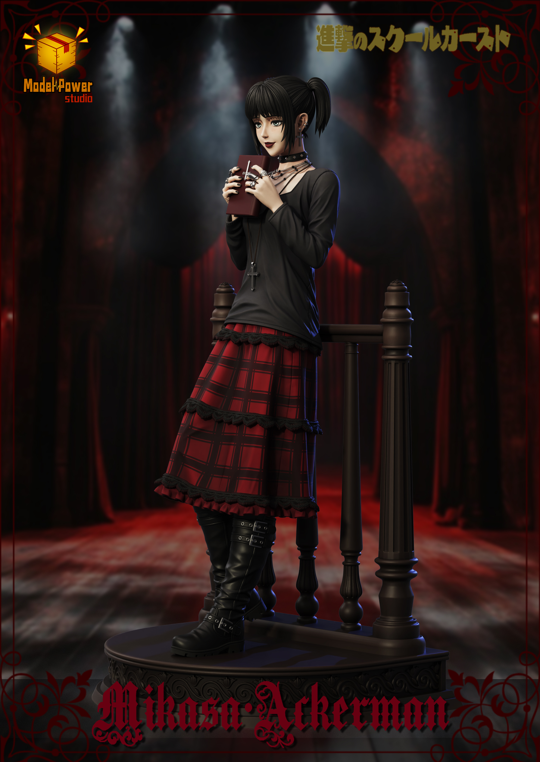 Model Power Studio - Attack on Titan Episode 6 Extra Episode Attack on the School Class Mikasa