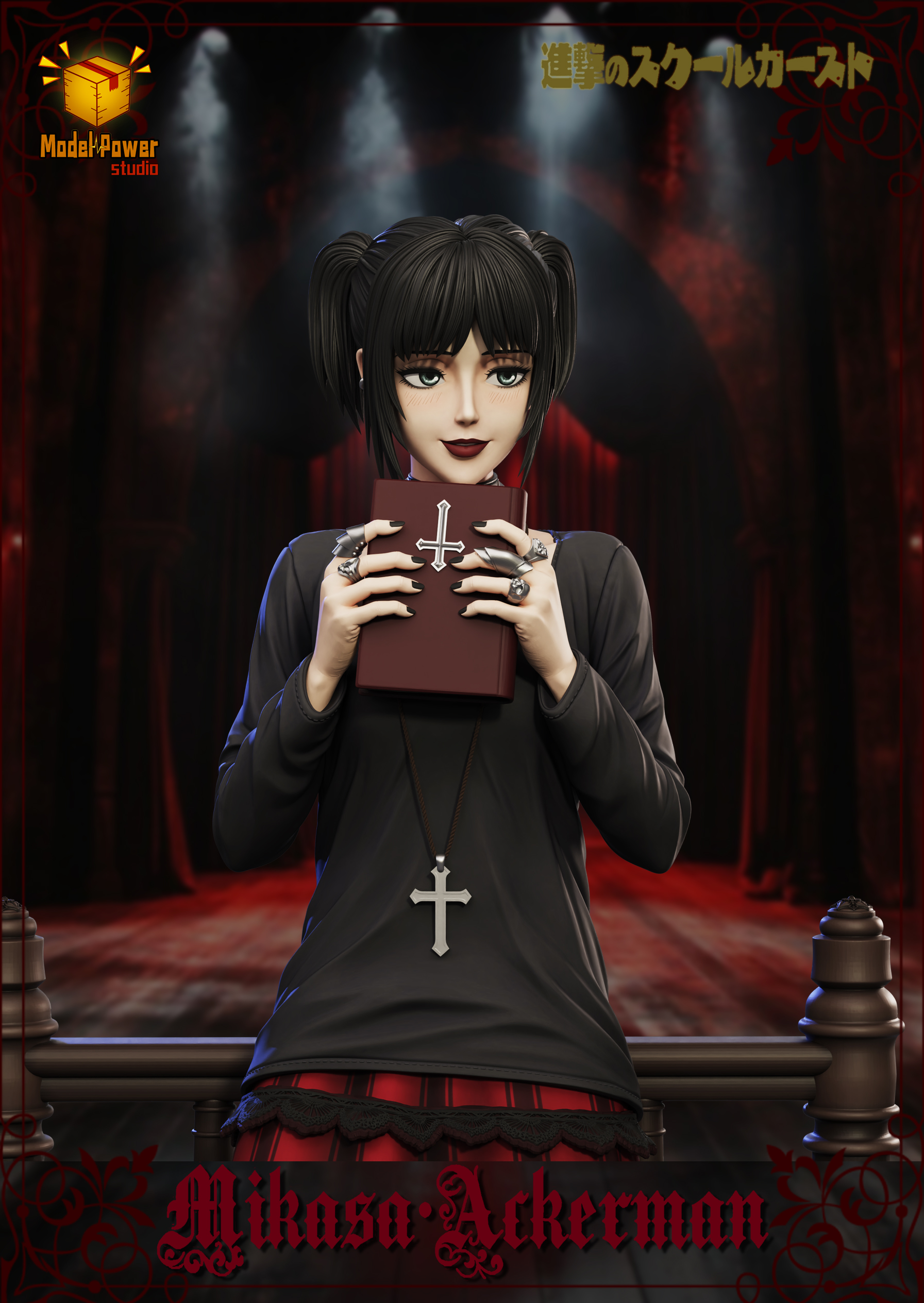 Model Power Studio - Attack on Titan Episode 6 Extra Episode Attack on the School Class Mikasa