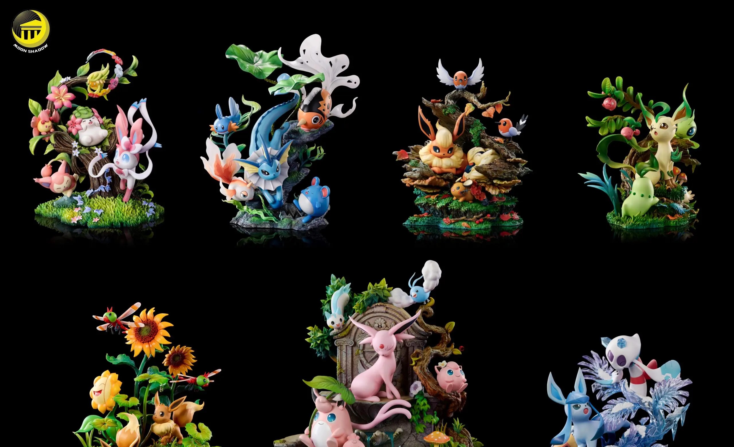 MoonShadow Studio - Nature Series Eevee #7 Glaceon Scene Pokémon