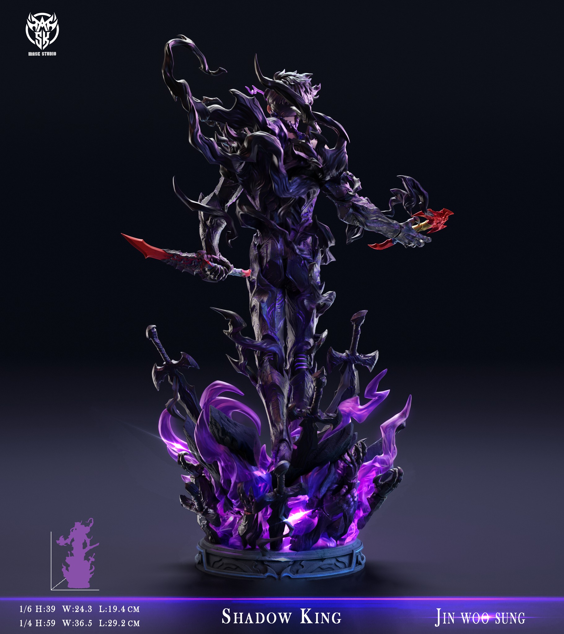 Mask Studio – Solo Leveing Shadow King Sung Jin Woo - elevenGK