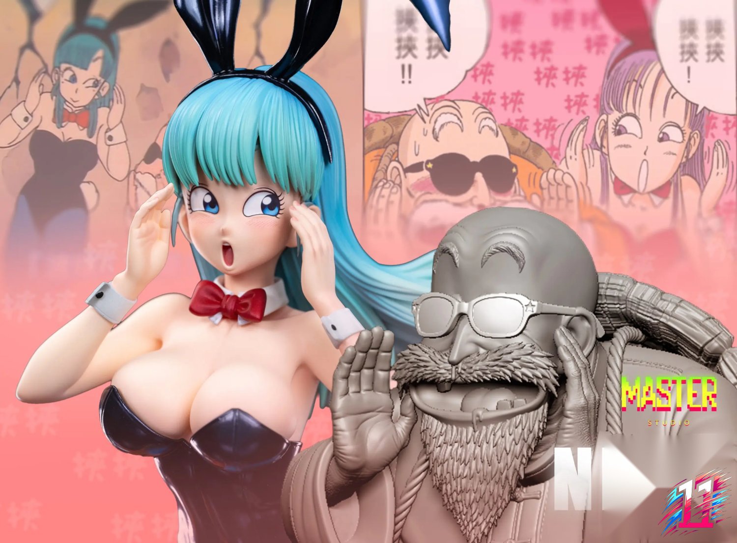 Master Studio - Fire Mountain Arc Bunny Girl Bulma Dragon Ball