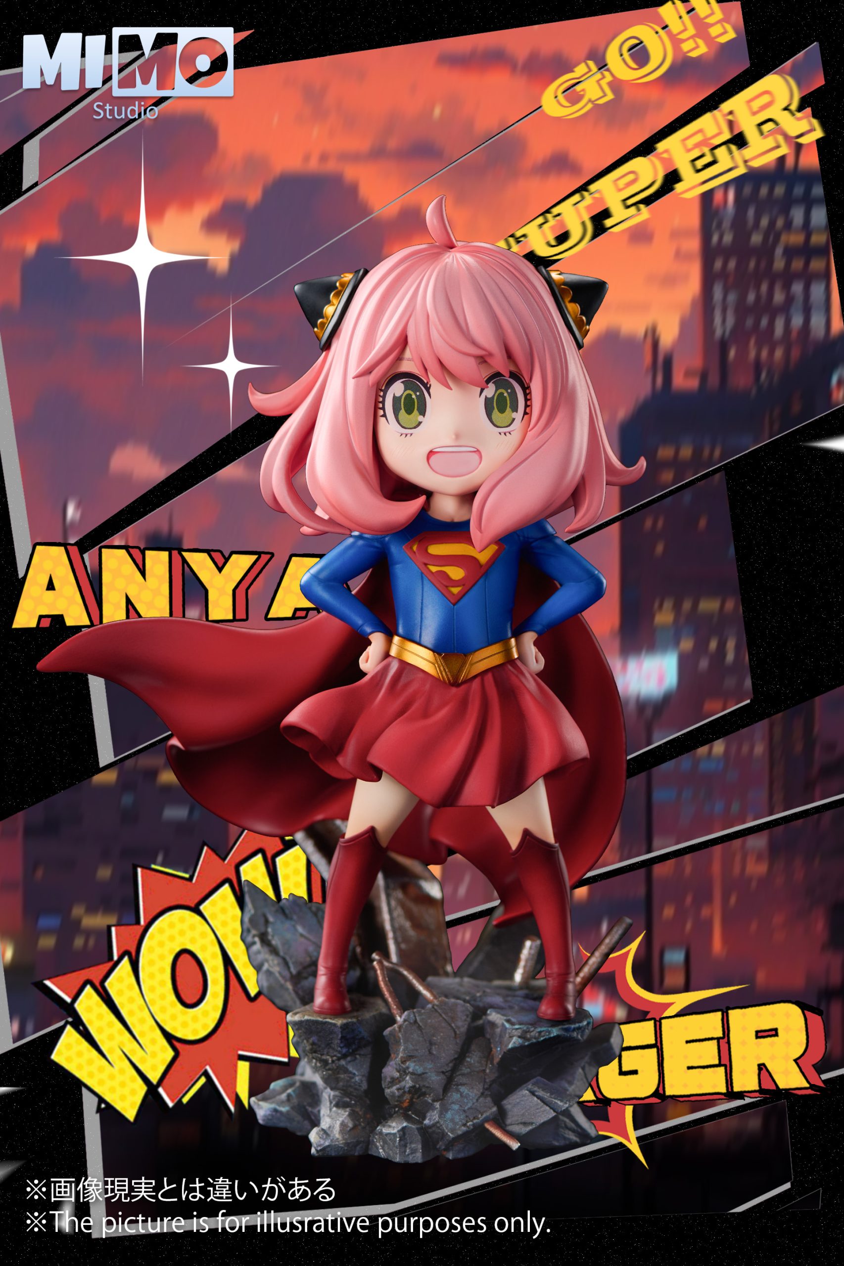 Mimo Studio - Spy x Family Super Girl Anya Cos Superwoman