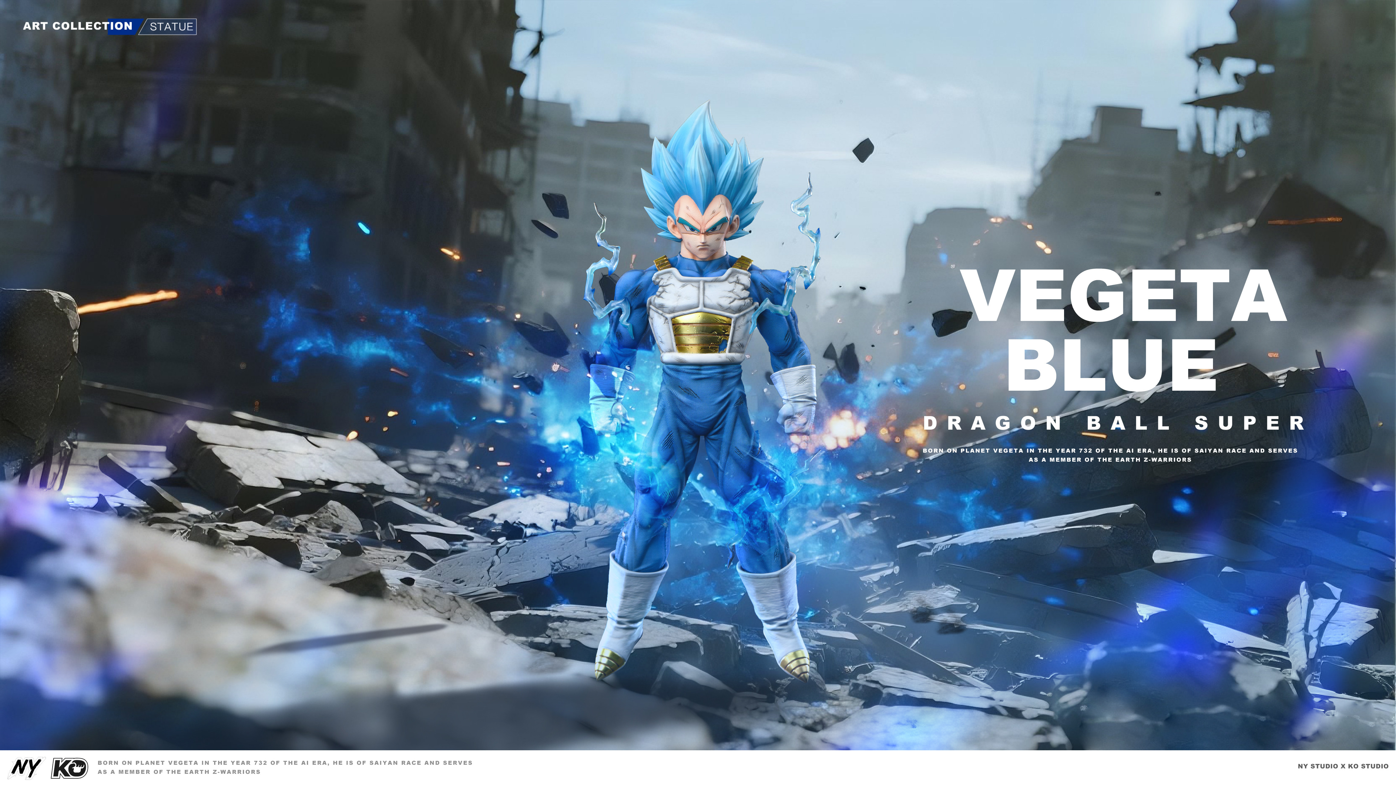 NY Studio X KO Studio (New) – Super Saiyan Blue Vegeta Resin Statue