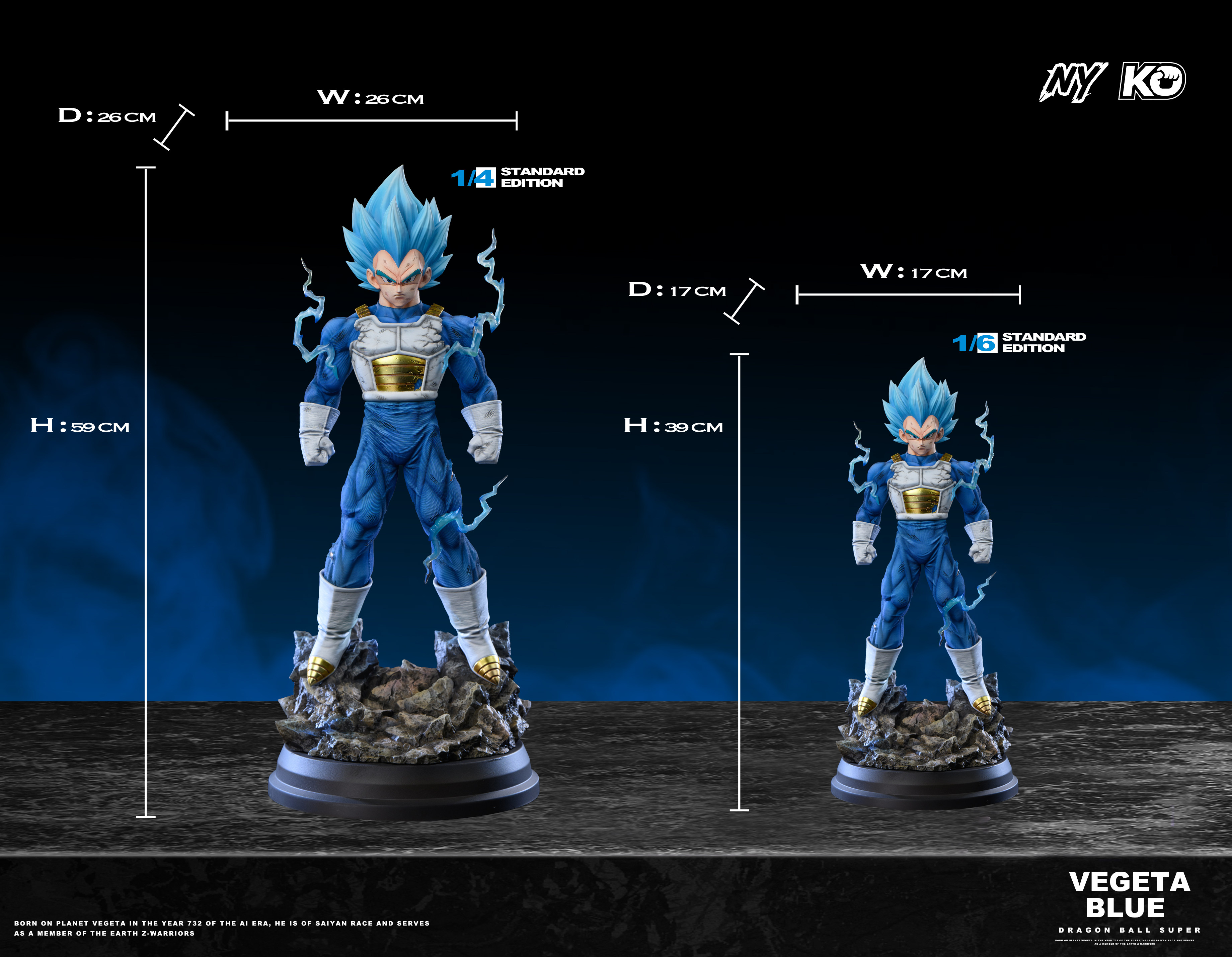 NY Studio X KO Studio (New) – Super Saiyan Blue Vegeta Resin Statue