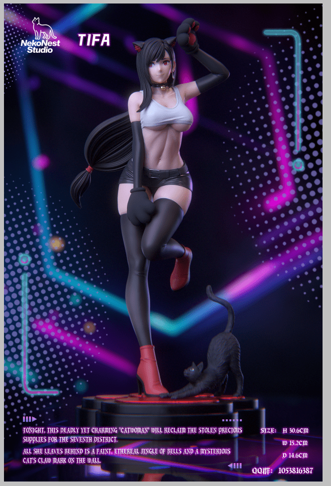 NekoNest Studio - Final Fantasy Tifa Catgirl